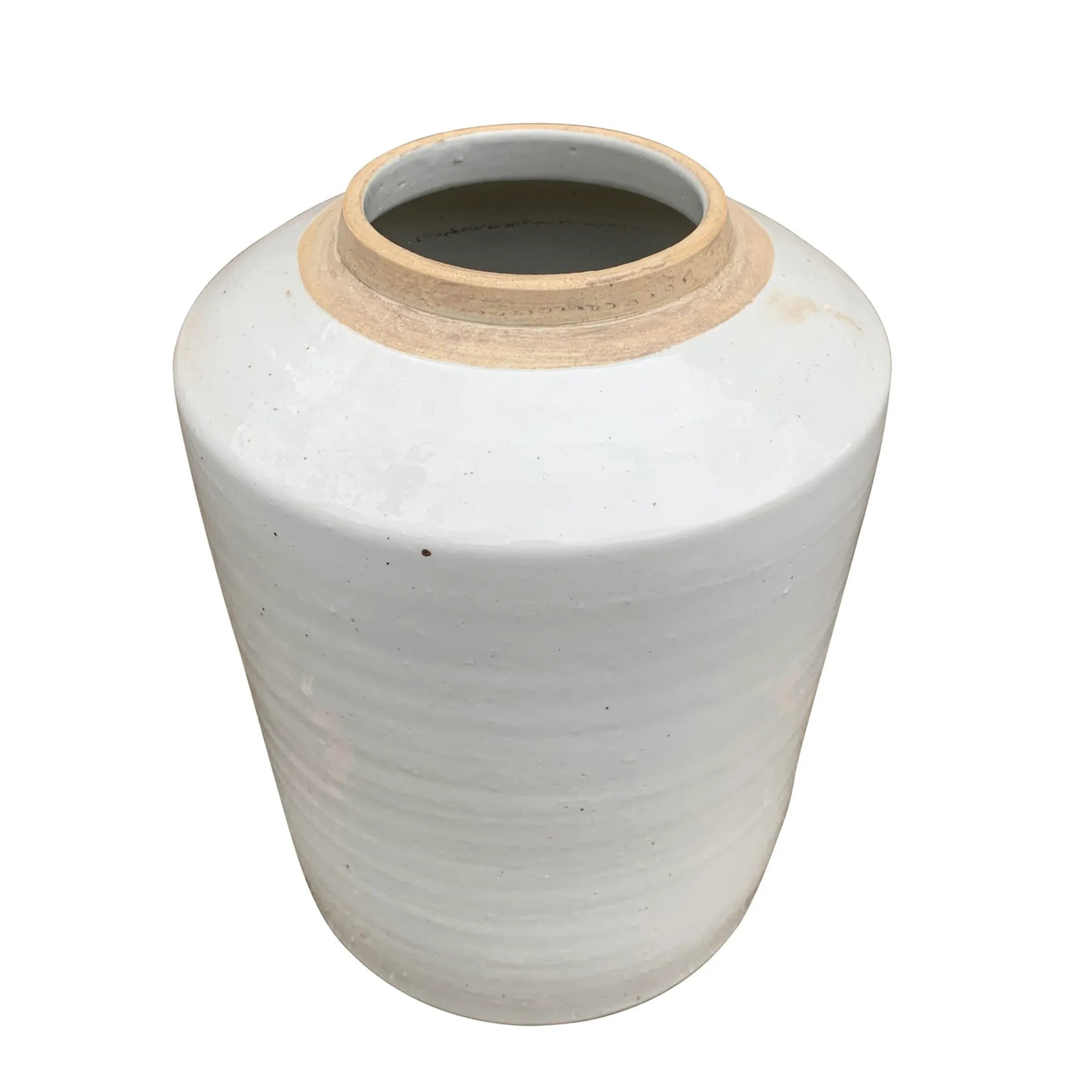 Modern Chinese White Glazed Ginger Jar - 6