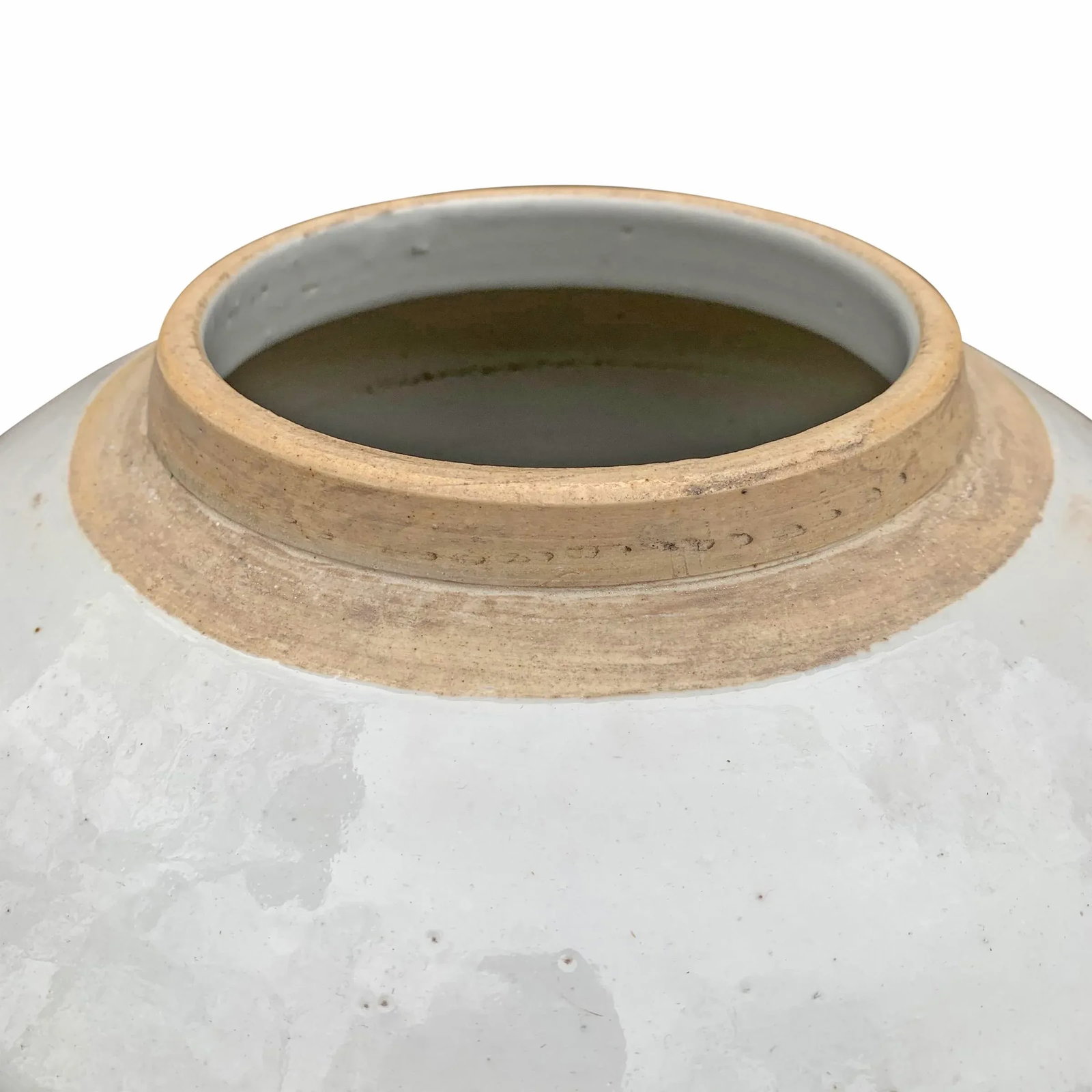 Modern Chinese White Glazed Ginger Jar - 7