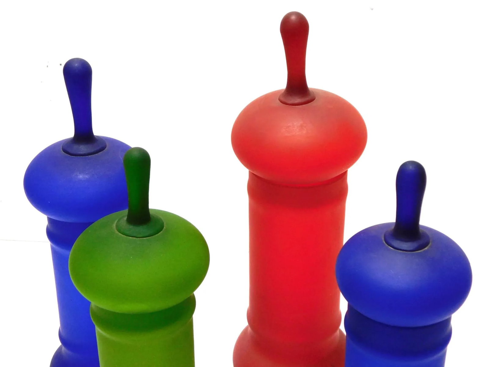 1960s Carlo Moretti Satin Glass Apothecary Jars - Set of 4 - 2