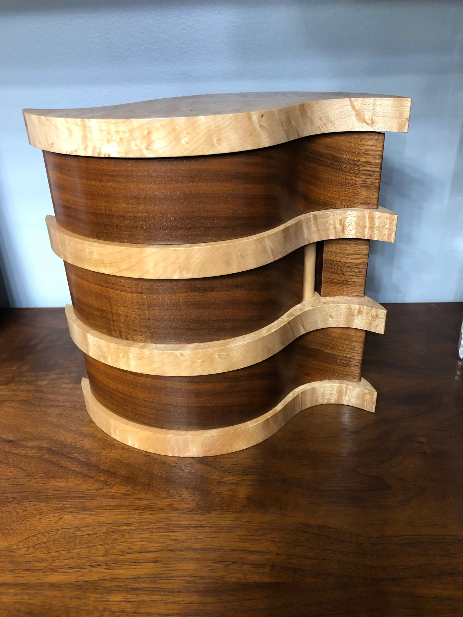 Handcrafted Wood Jewelry Box - 2