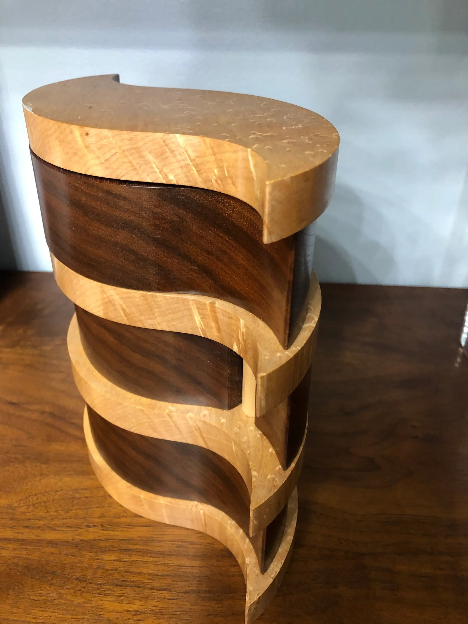 Handcrafted Wood Jewelry Box - 4