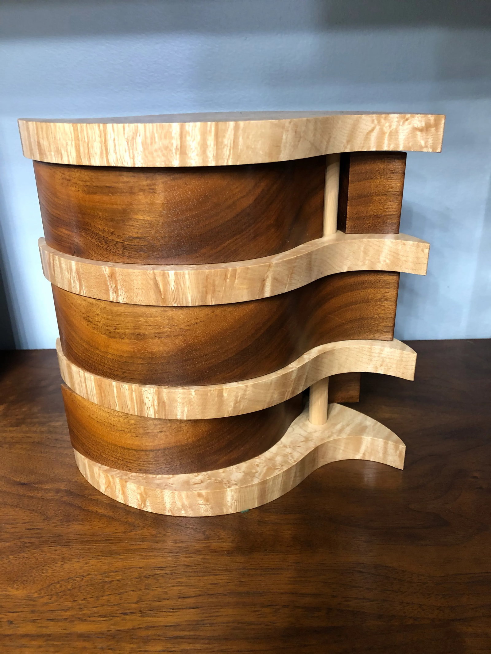 Handcrafted Wood Jewelry Box - 7