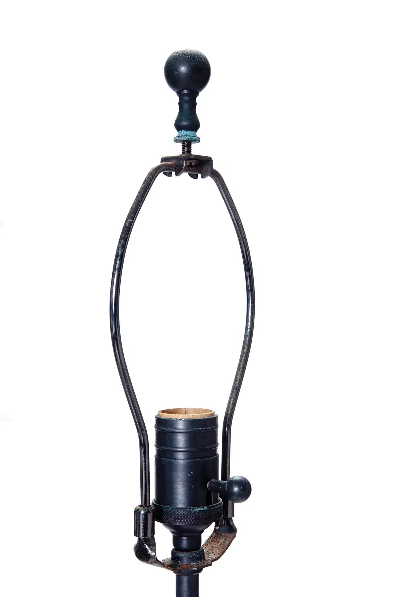 Early 20th Century Extendable Wood Column Table Lamp - 6