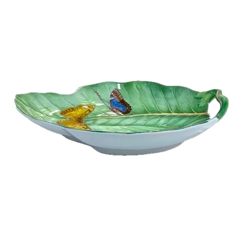 Vintage Mottahedeh Leaf & Butterfly Serving Dish - 2