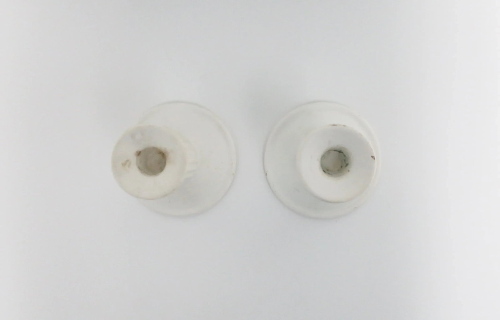 Neoclassical Euro White Column Candlestick Holders, Pair - 9