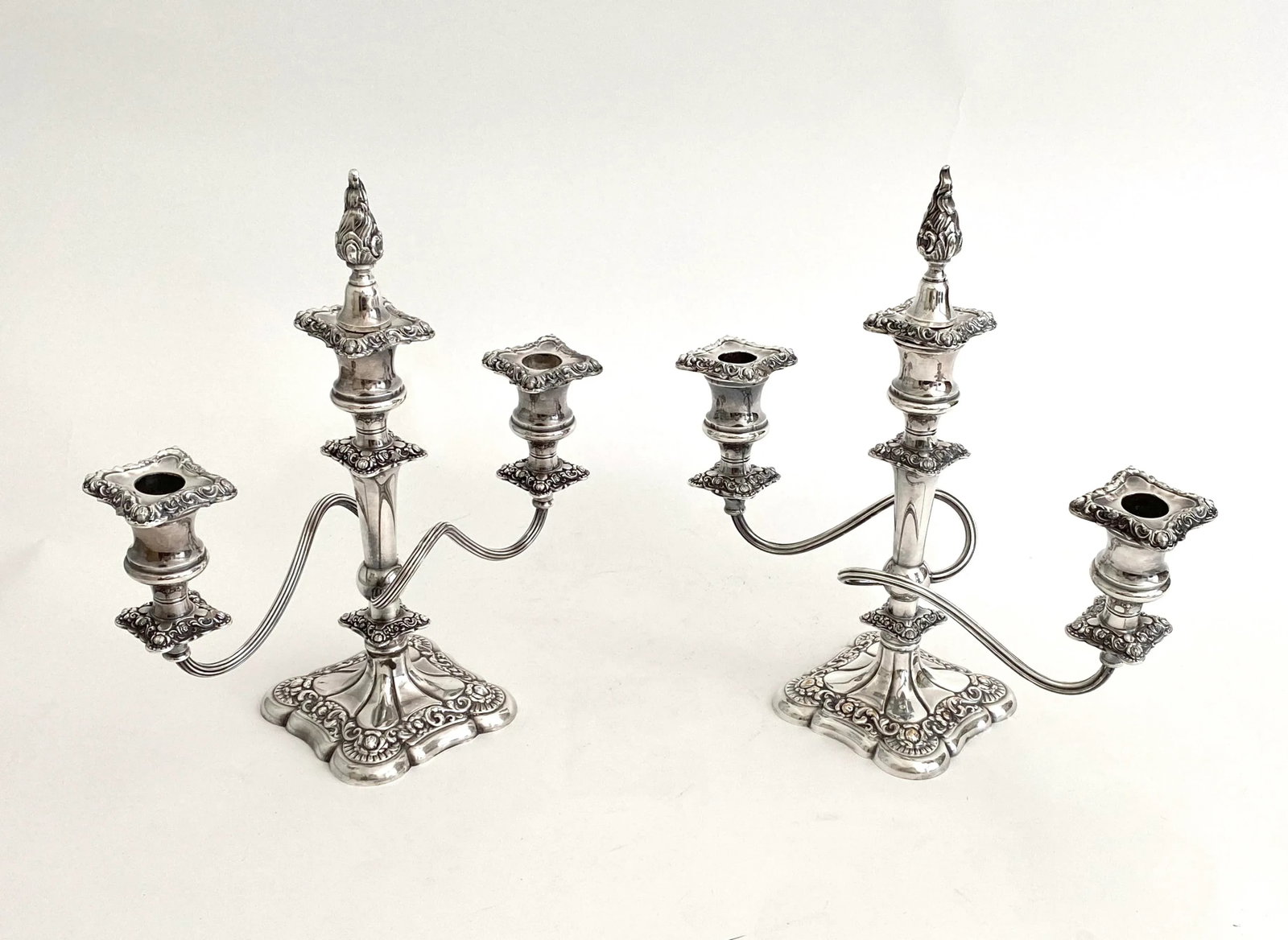 1920s Silverplate E. G. Webster Candelabras - a Pair - 10