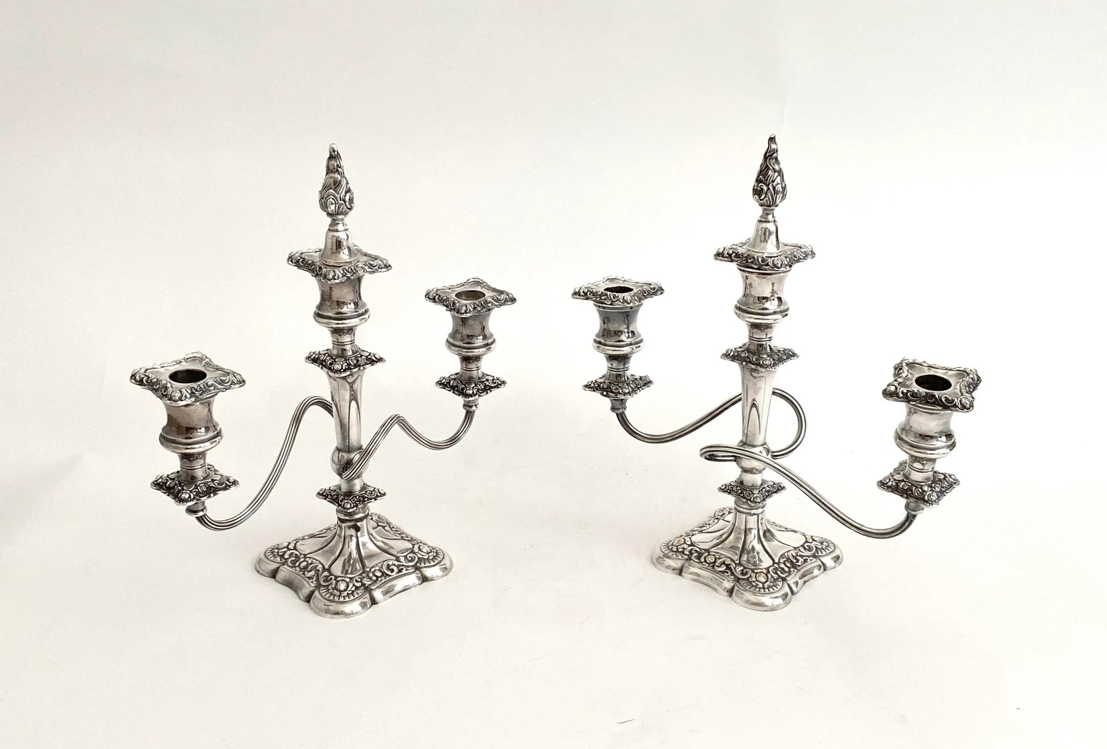 1920s Silverplate E. G. Webster Candelabras - a Pair - 7