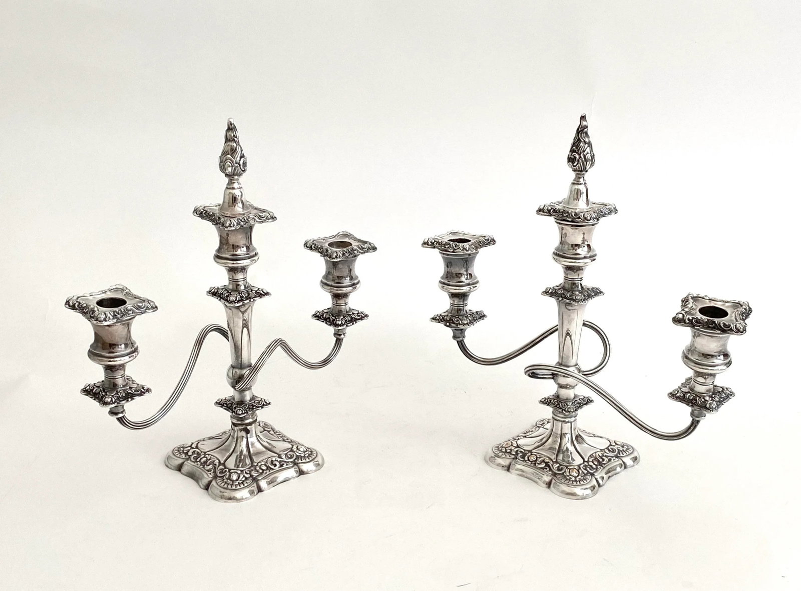 1920s Silverplate E. G. Webster Candelabras - a Pair - 8