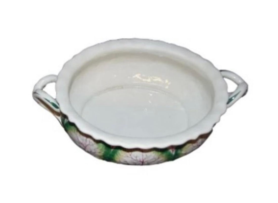 Vintage Mottahedeh Cabbage Leaf Tureen With Parrot Knob Made in Italy - 5