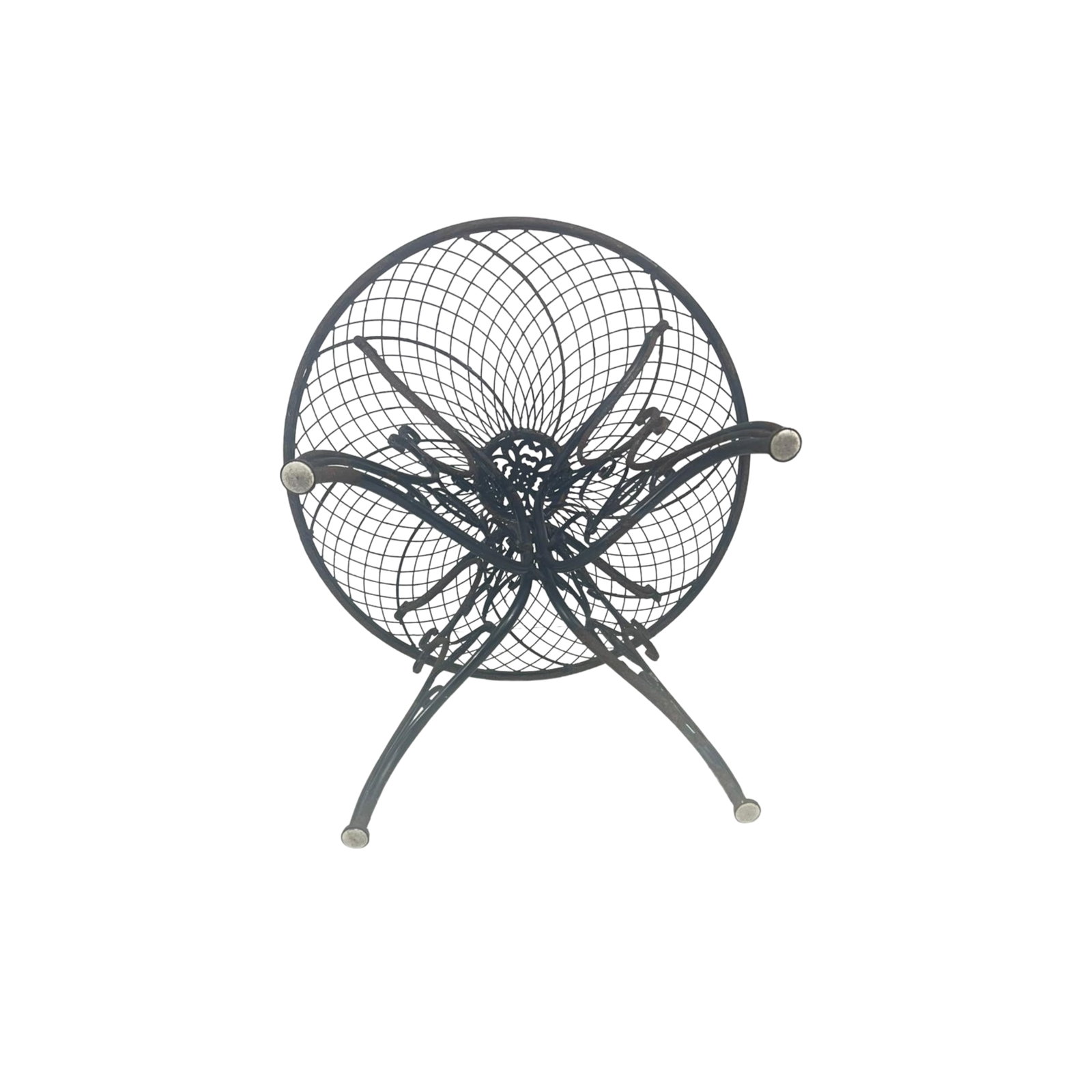 Vintage Ornate Metal Outdoor Table - 4
