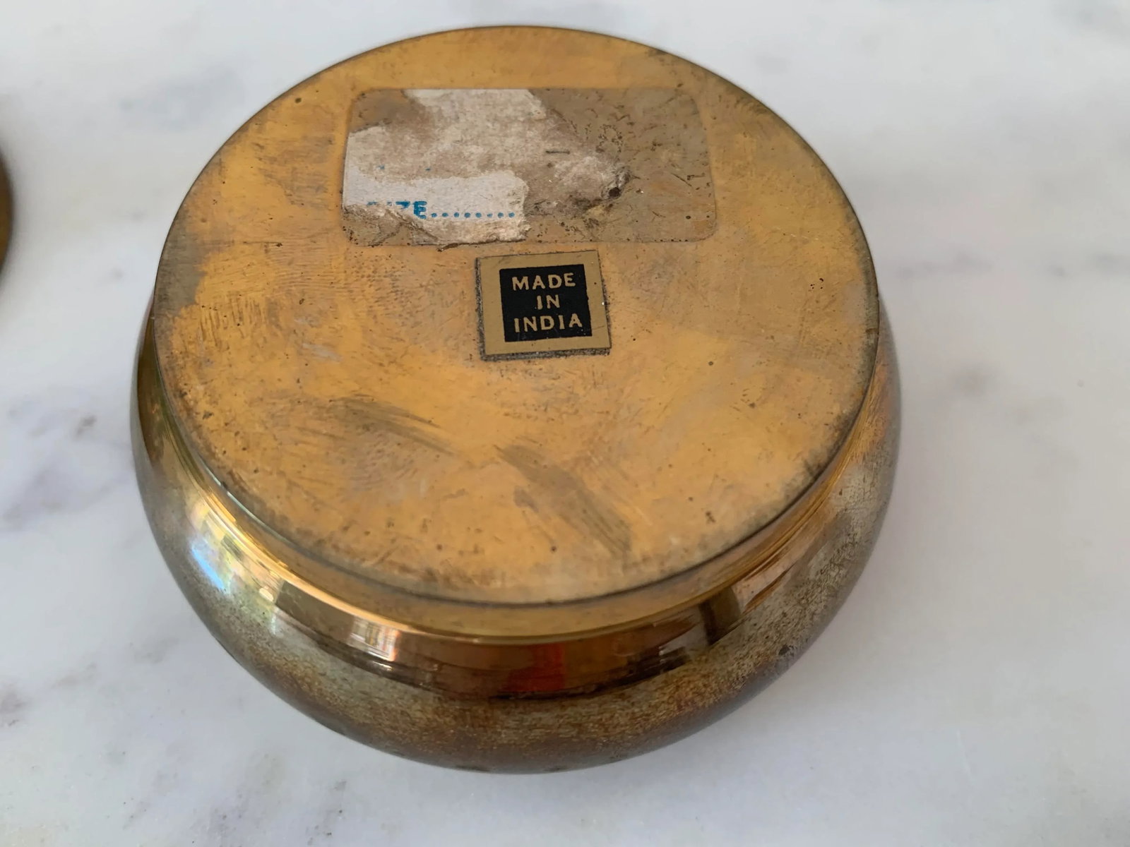 1950s Vintage Brass Trinket Box Duck - 3
