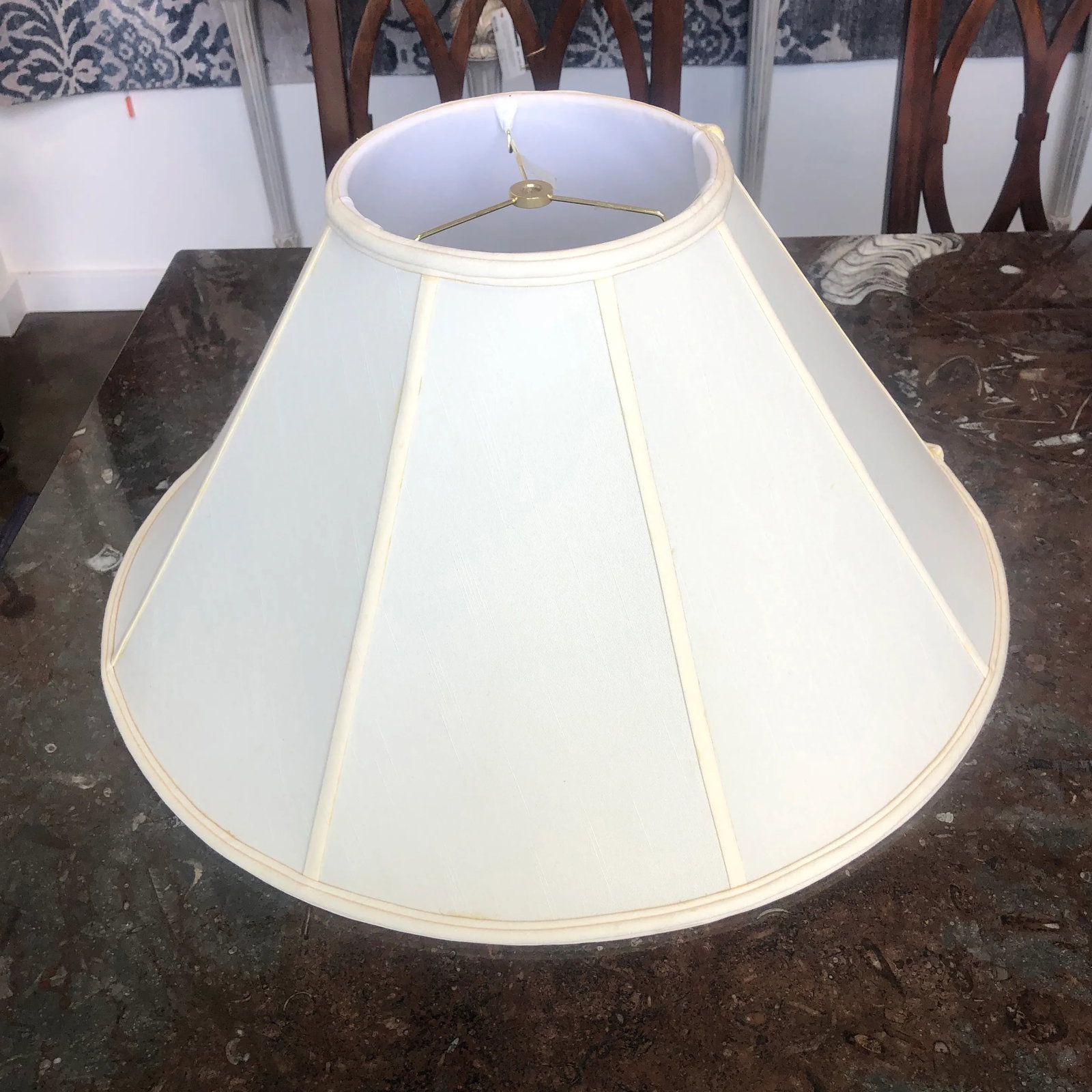 1990s Coolie Style Silk Floor Lamp Shade - 11