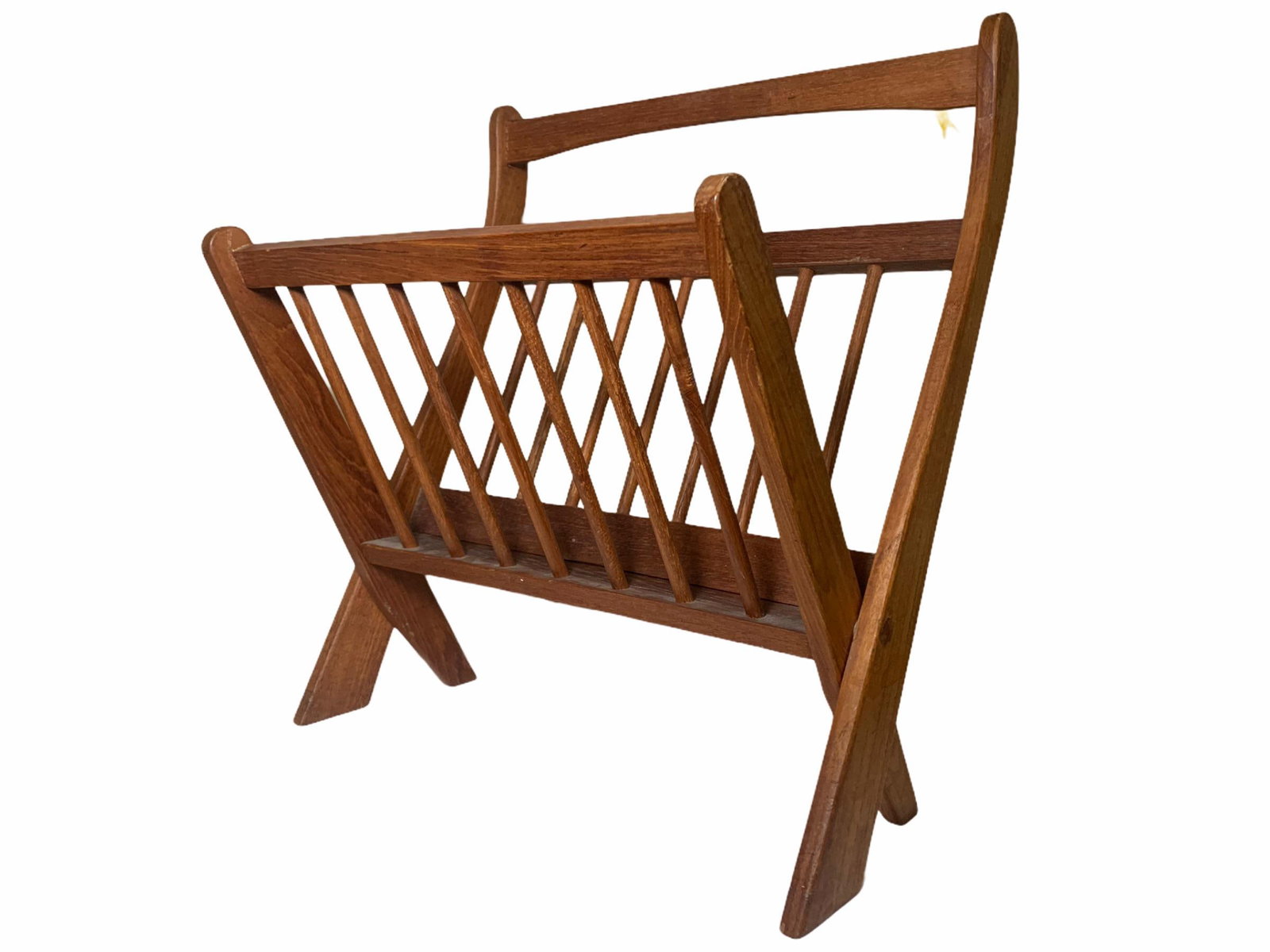 1970s Danish Modern Folding Teak Magazine Rack - 10