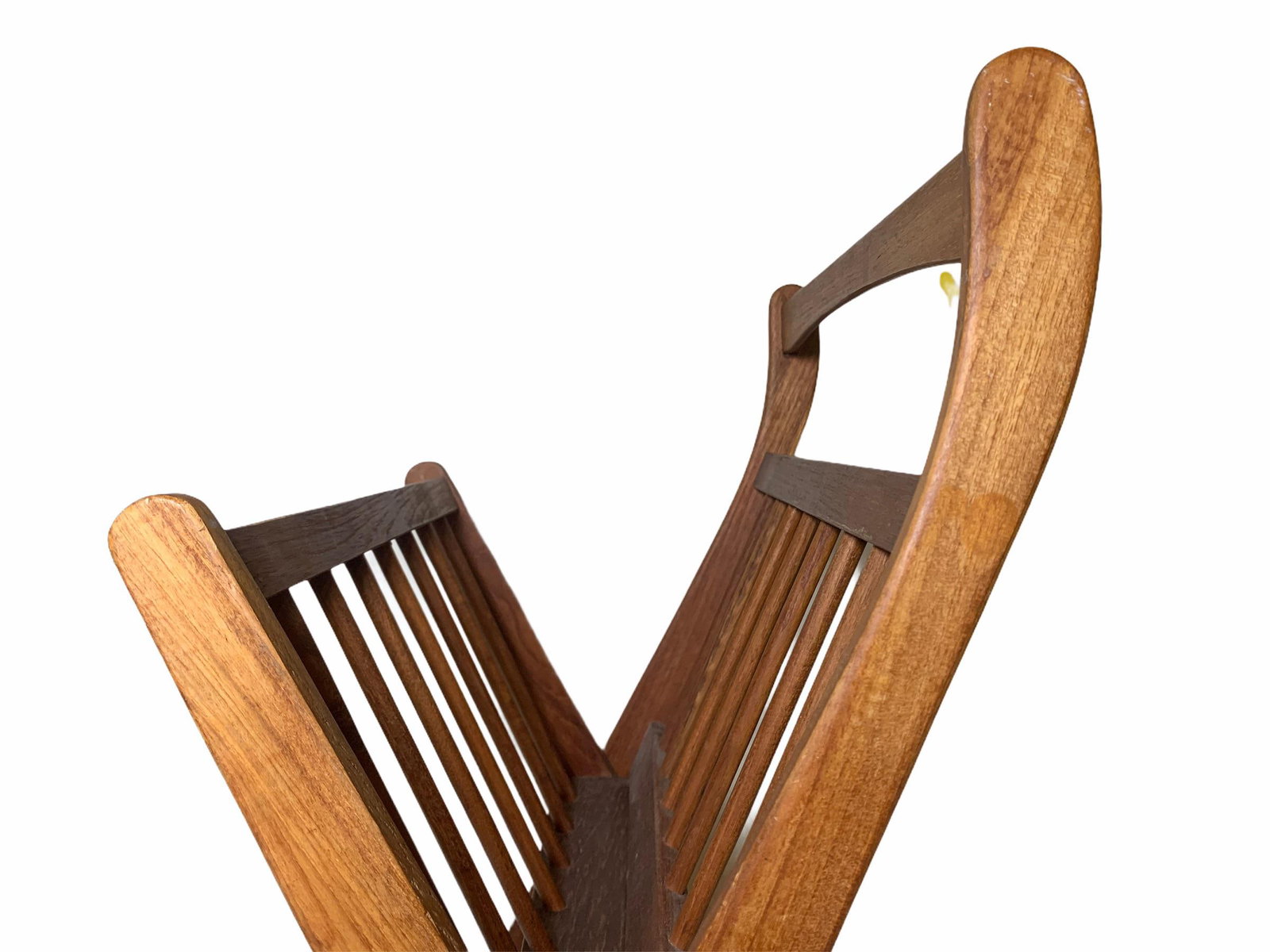 1970s Danish Modern Folding Teak Magazine Rack - 12