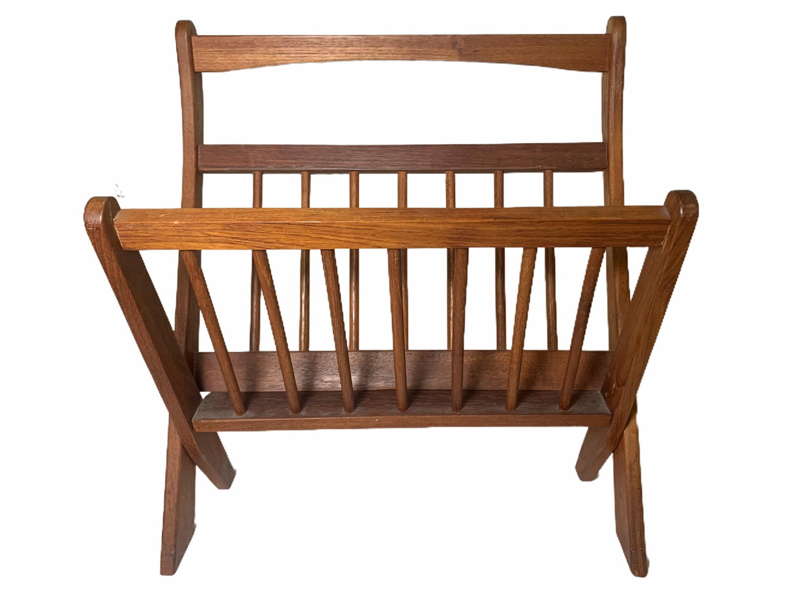 1970s Danish Modern Folding Teak Magazine Rack - 2