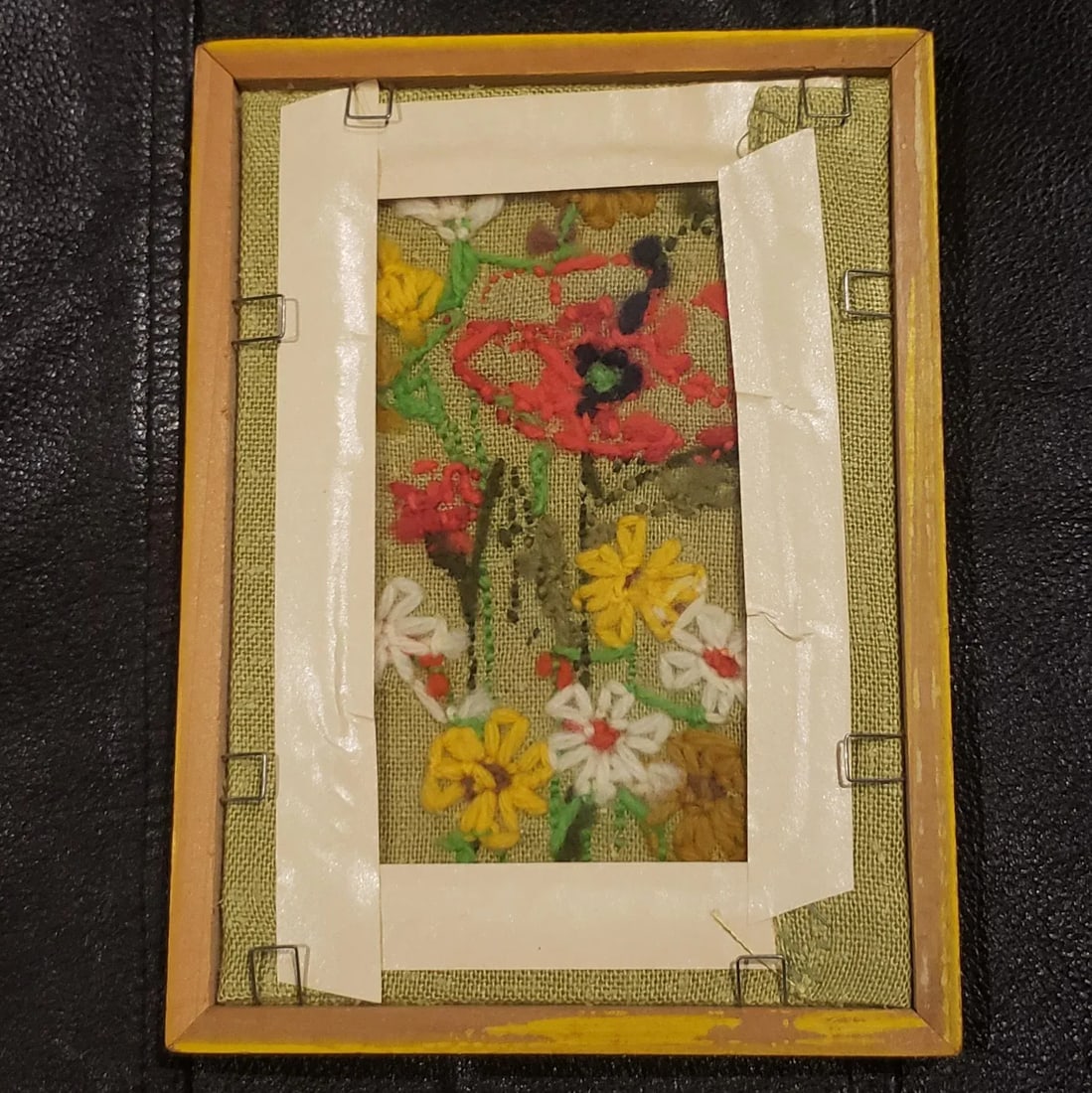 Vintage Folk Art Freehand Embroidery - 2 Pieces - 5
