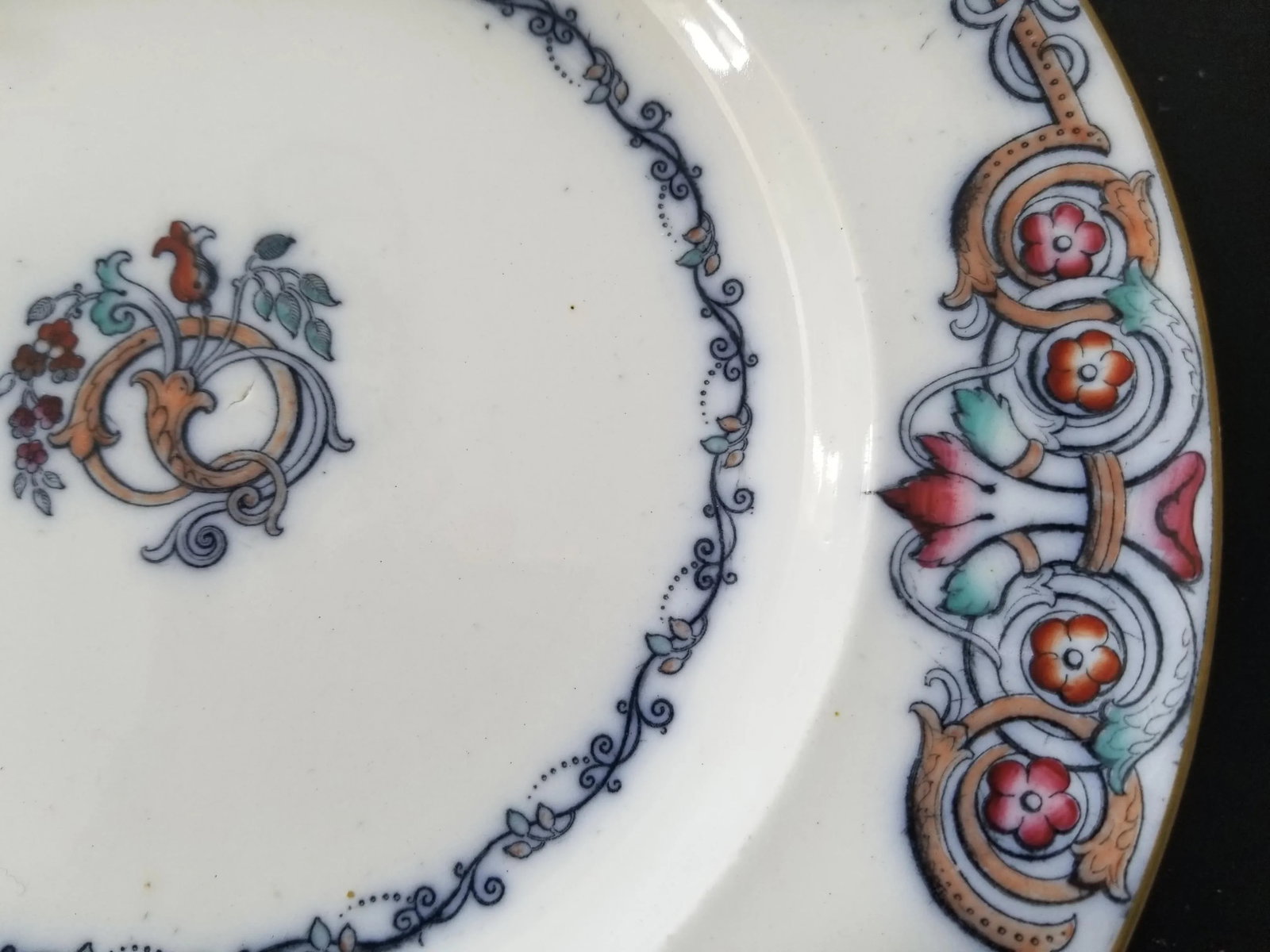 19th Century Antique Wedgwood Plates in Liffey Pattern - Set of 6 - 11