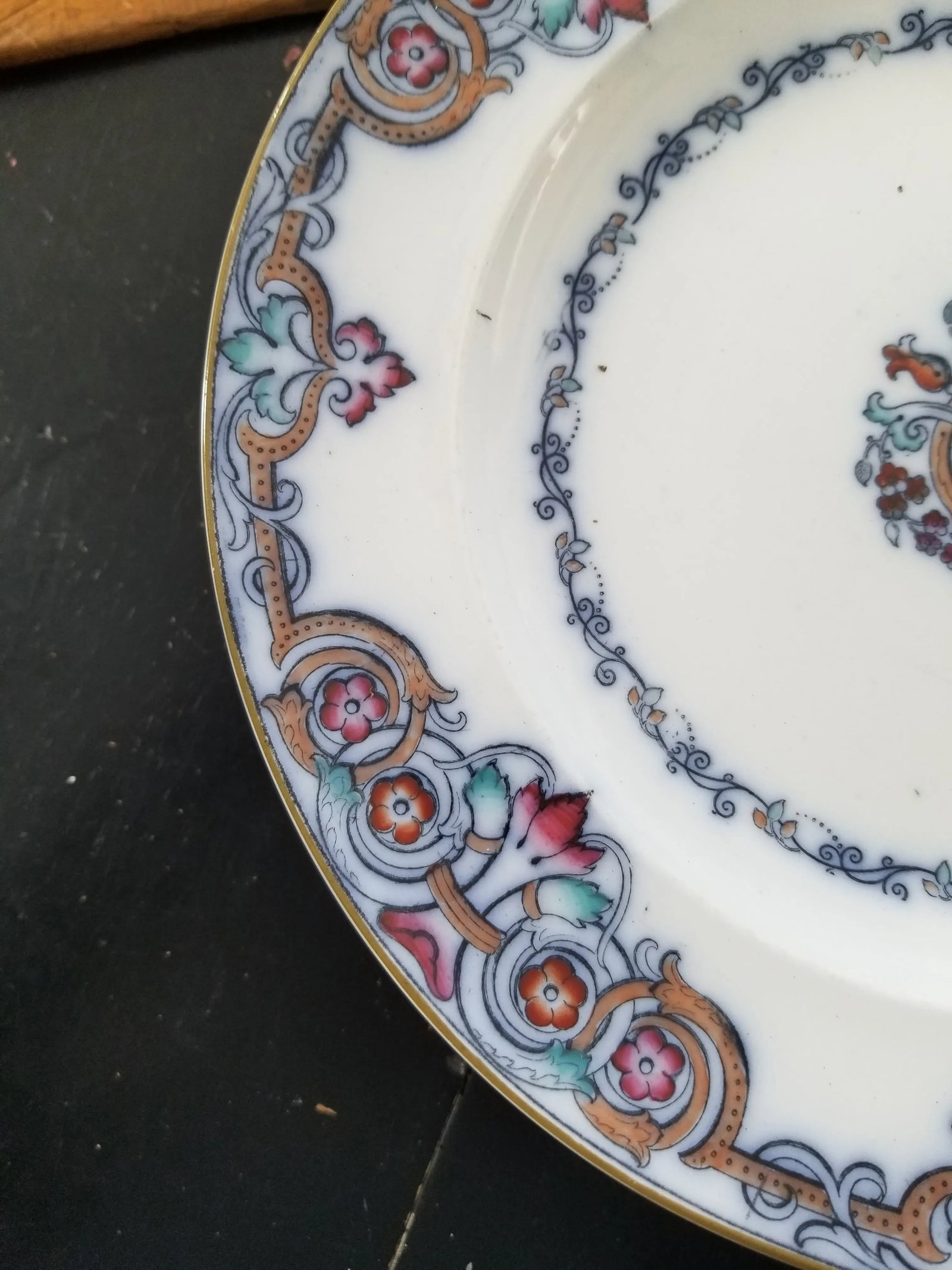 19th Century Antique Wedgwood Plates in Liffey Pattern - Set of 6 - 2