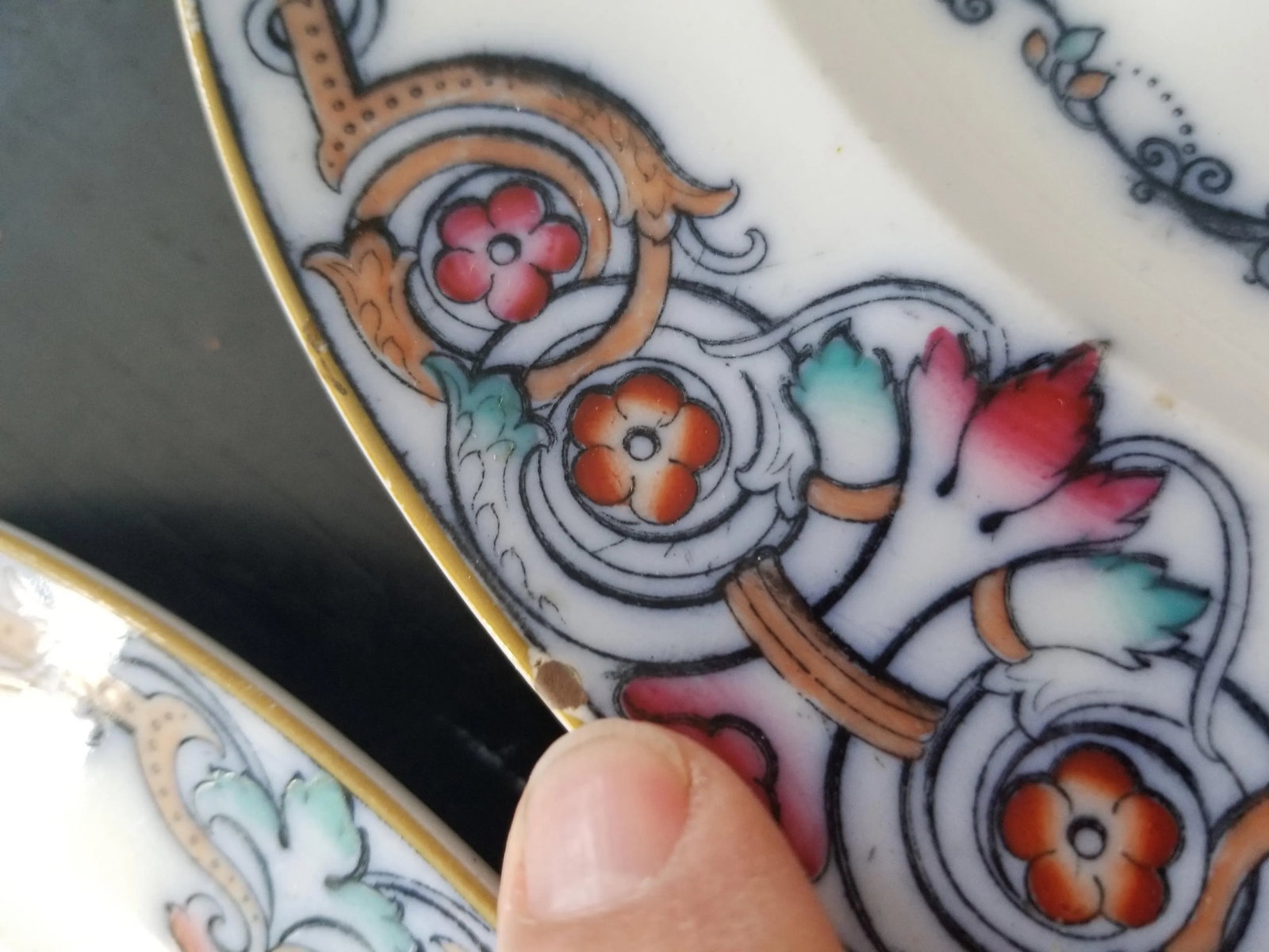 19th Century Antique Wedgwood Plates in Liffey Pattern - Set of 6 - 4