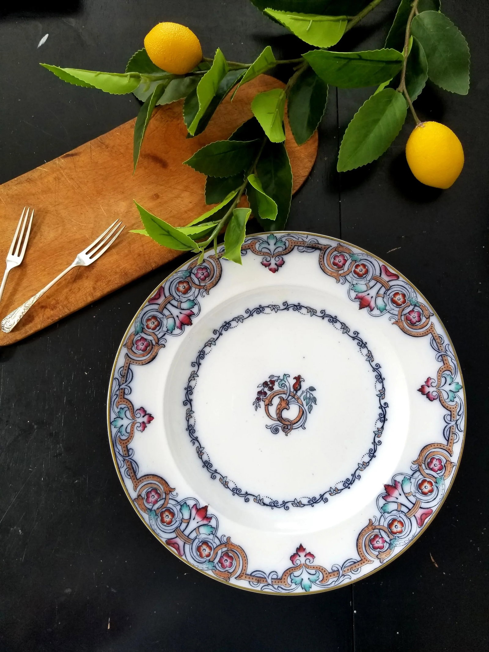 19th Century Antique Wedgwood Plates in Liffey Pattern - Set of 6 - 5