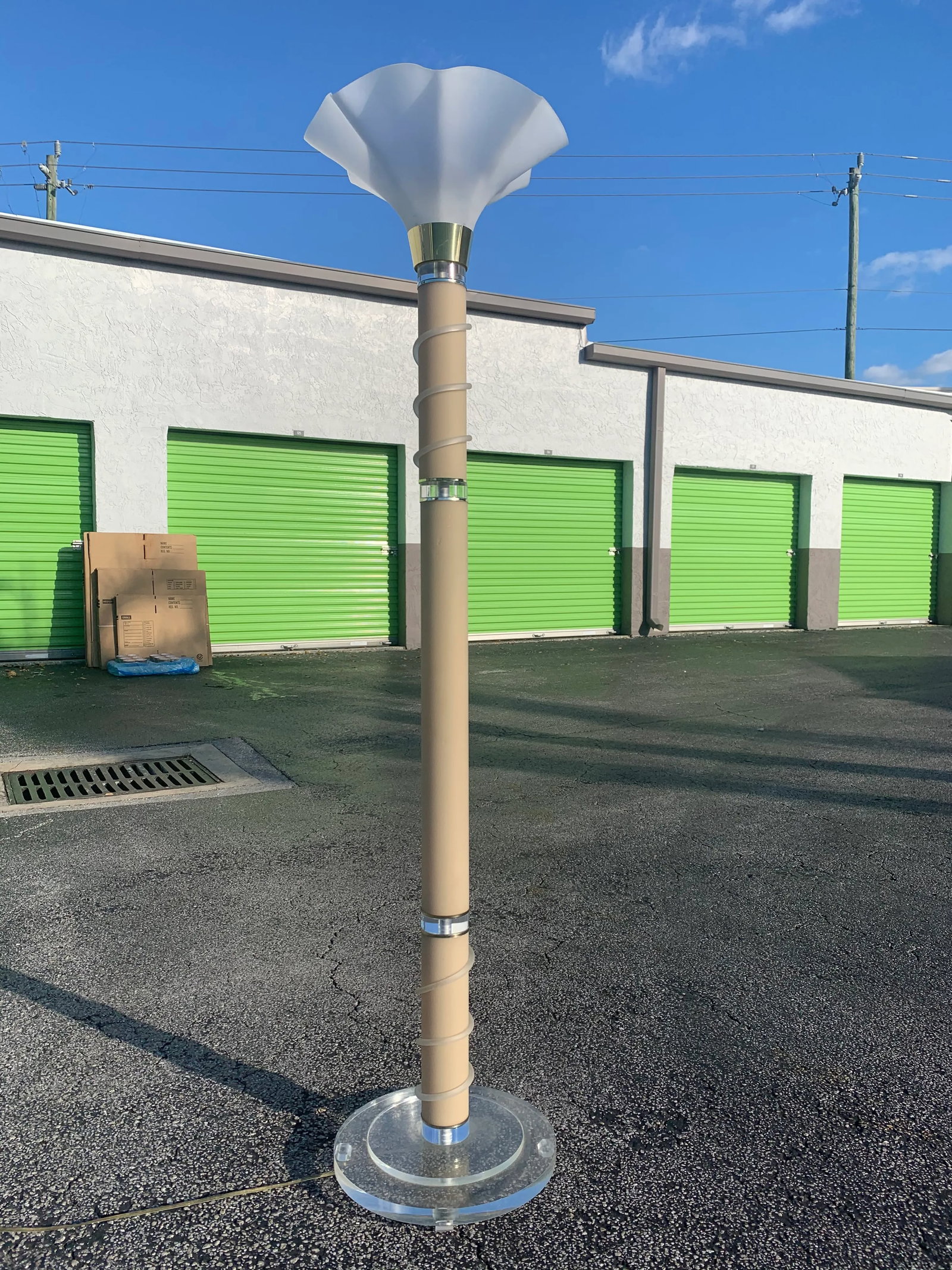 1980s Lucite Floor Lamp - 4