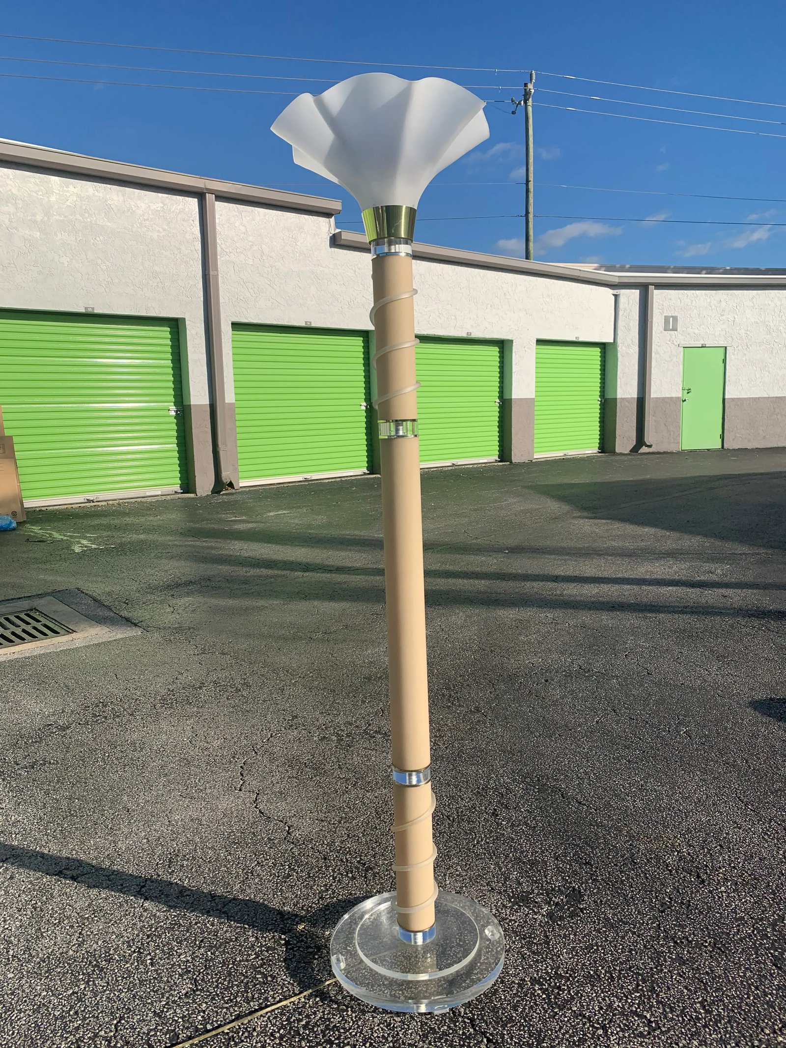 1980s Lucite Floor Lamp - 9