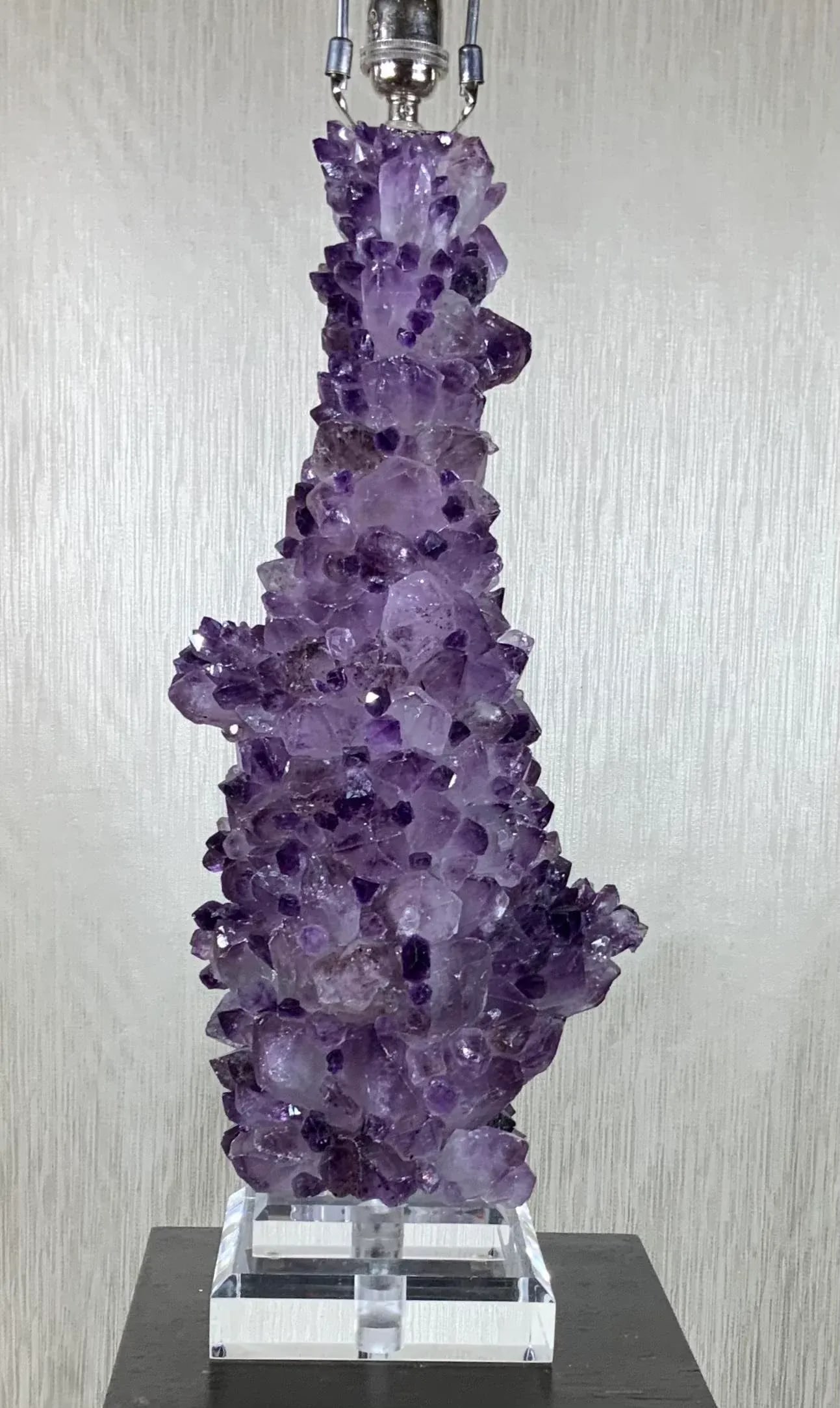 Amethyst Rock Crystal Table Lamp - 10