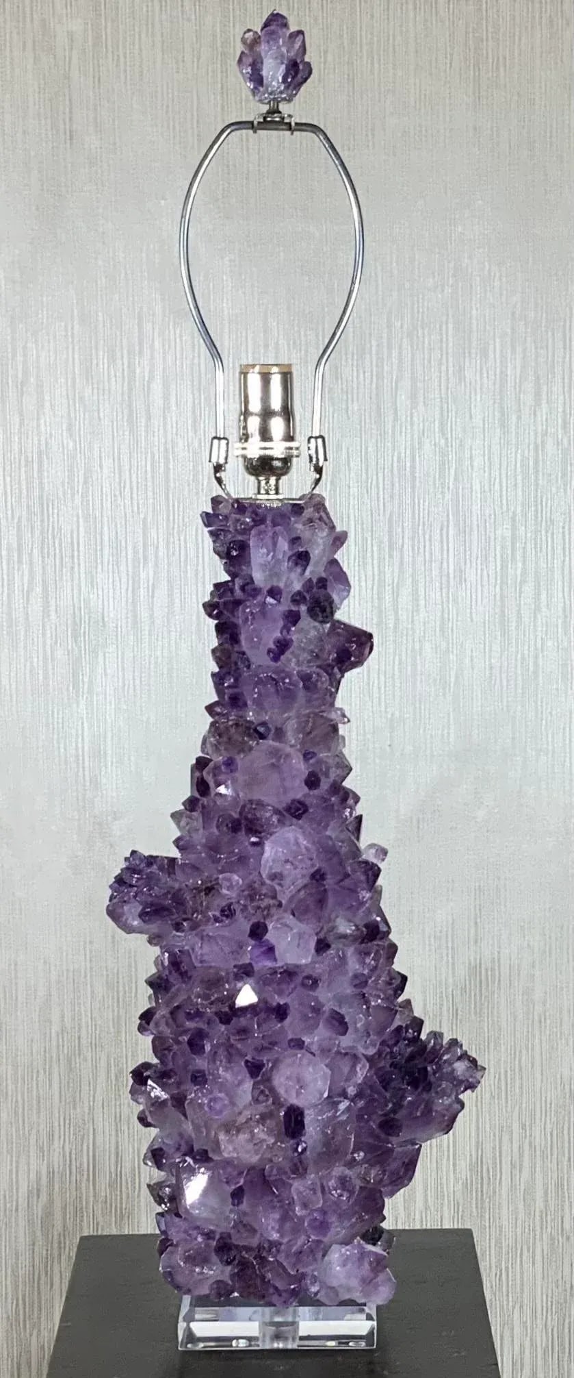Amethyst Rock Crystal Table Lamp - 13
