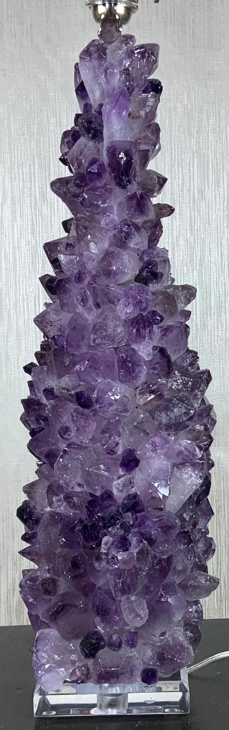 Amethyst Rock Crystal Table Lamp - 5