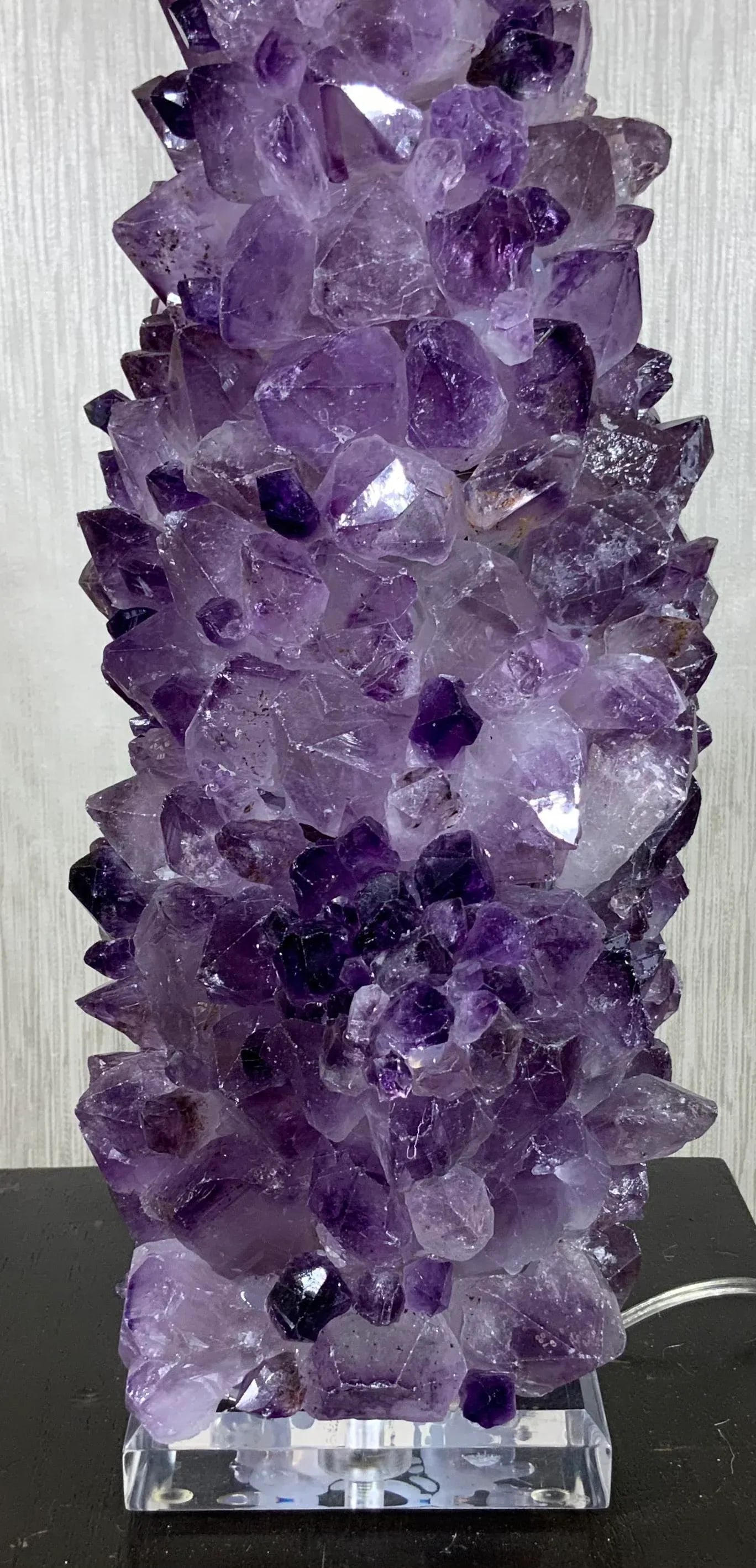 Amethyst Rock Crystal Table Lamp - 6