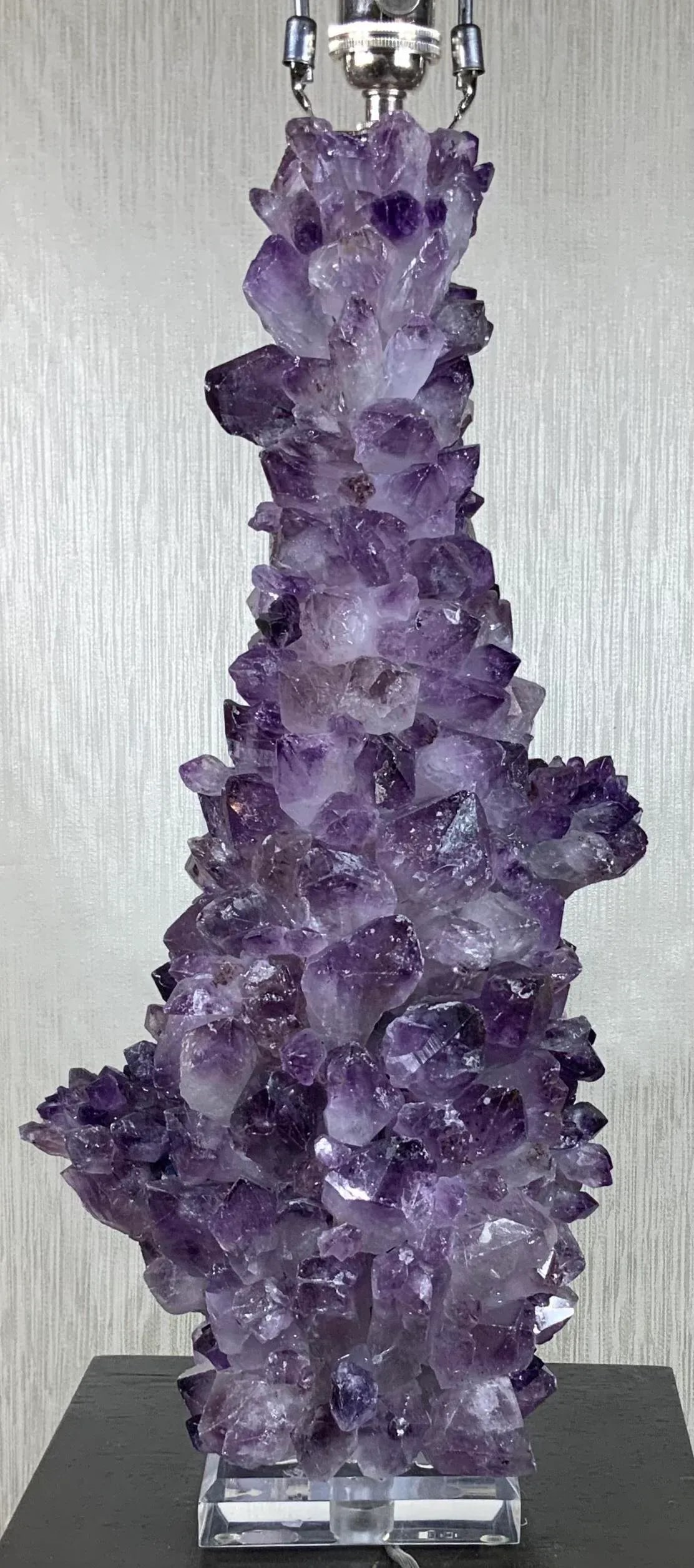 Amethyst Rock Crystal Table Lamp - 9