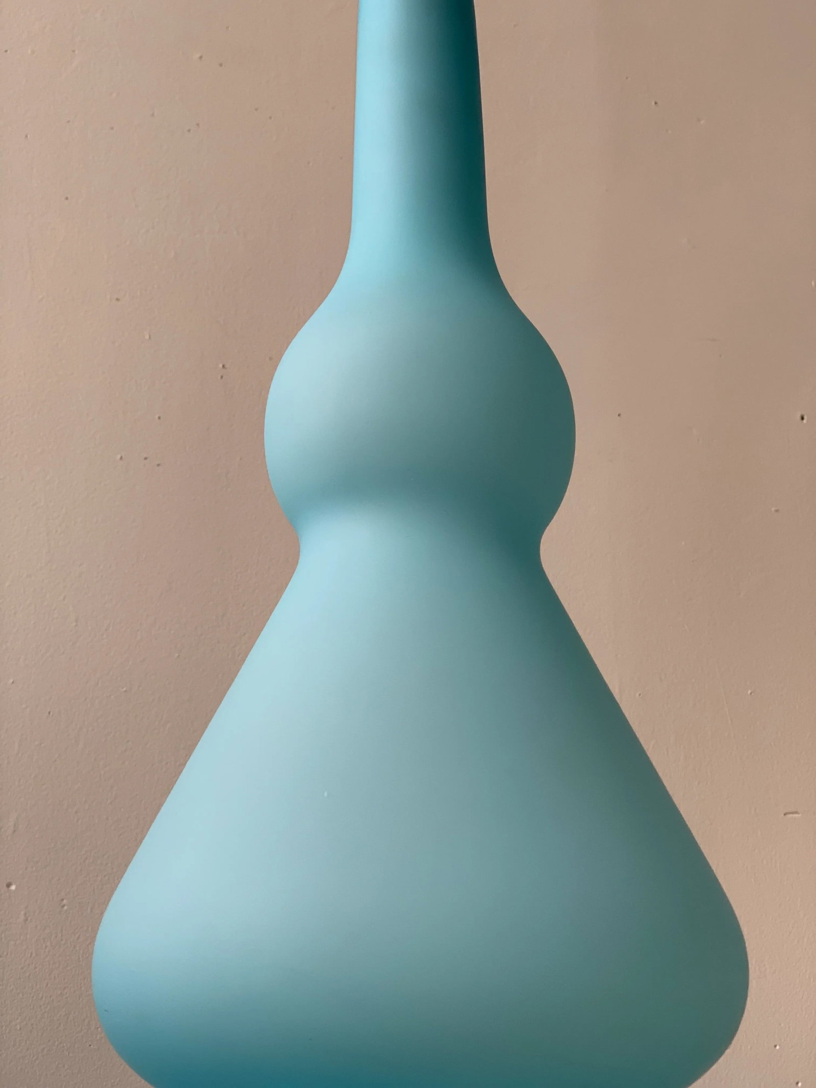 1960s Vintage Satin Glass Knobbed Vase - 3