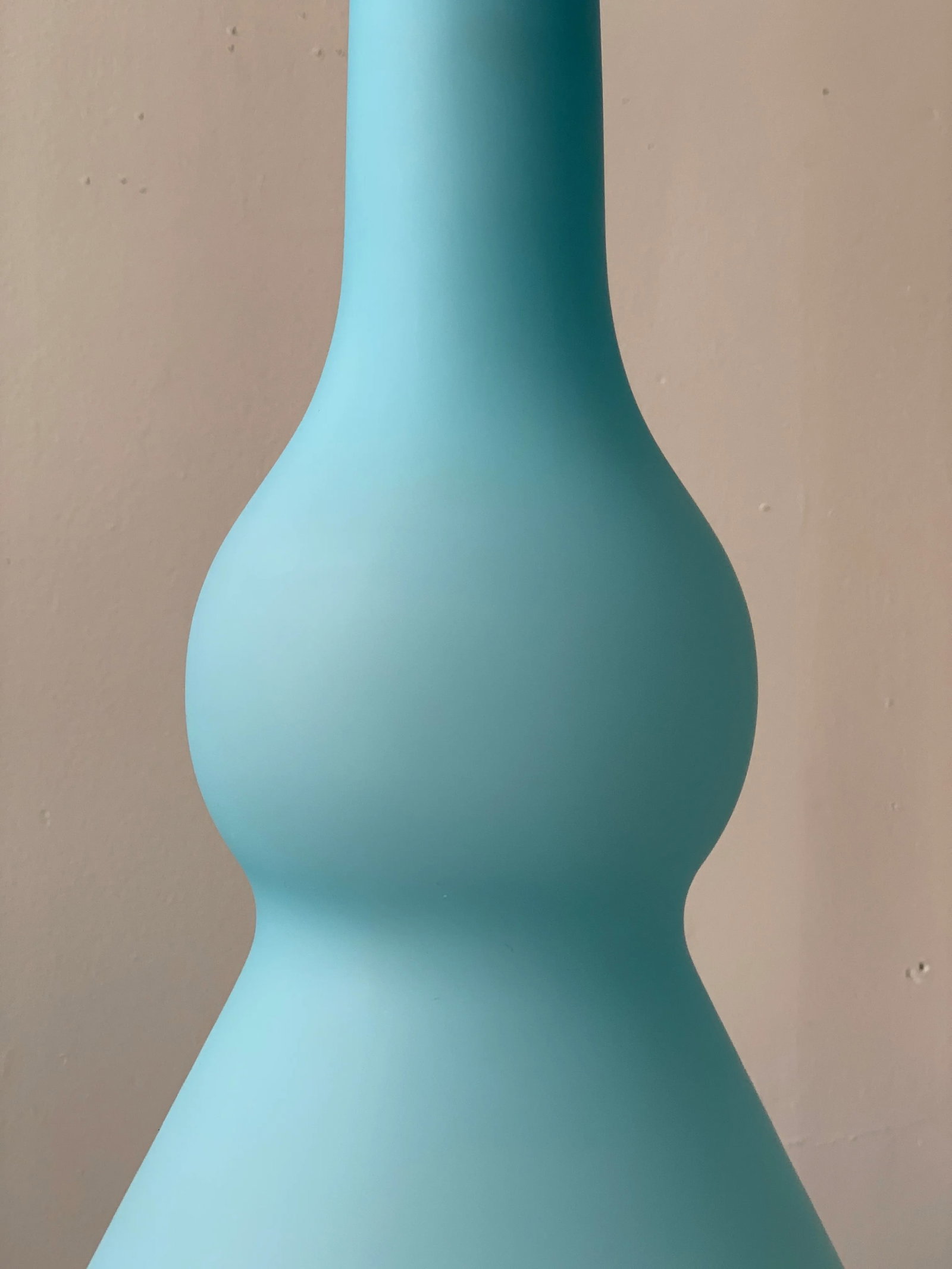 1960s Vintage Satin Glass Knobbed Vase - 4