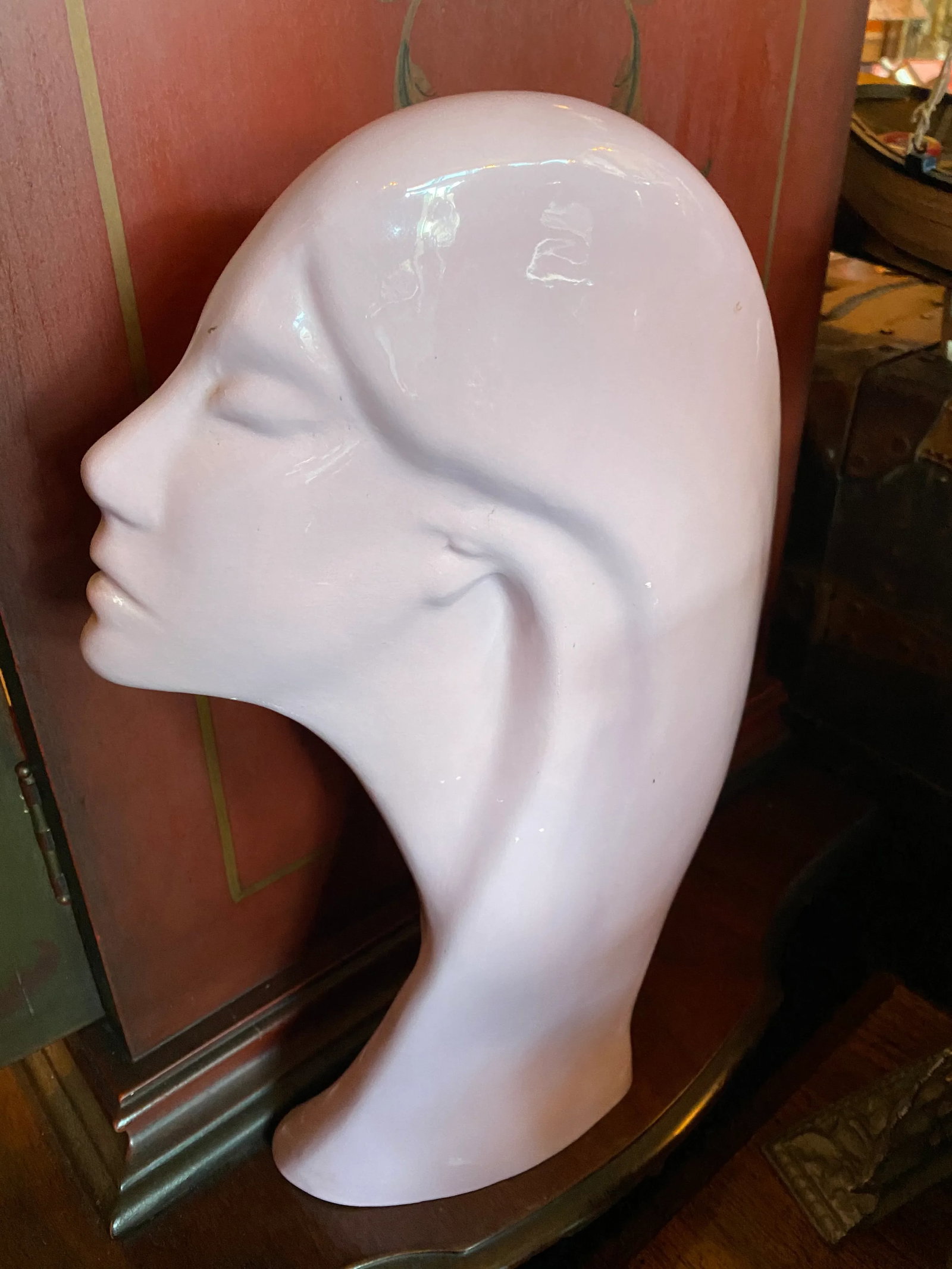 Lavender Art Deco Bust - 5