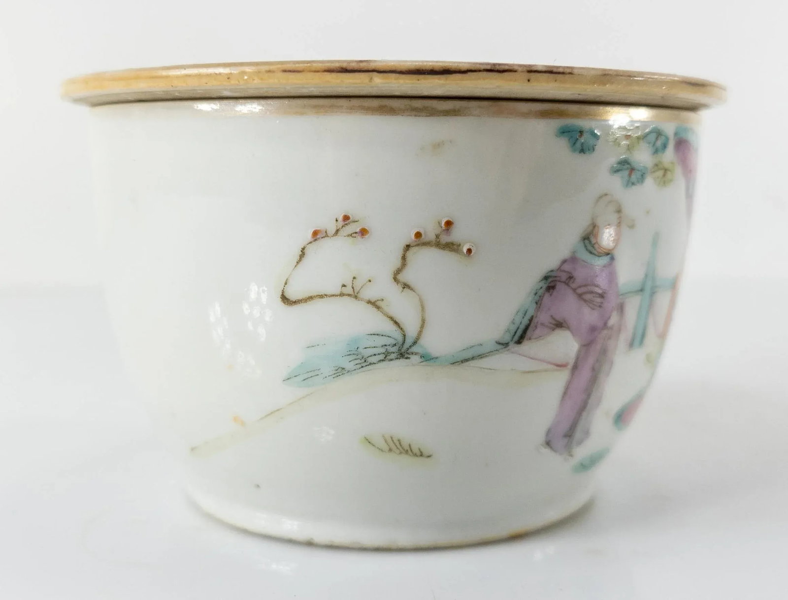 Late 19th Century Chinese Famille Rose Porcelain Cricket Cage Bowl - 3