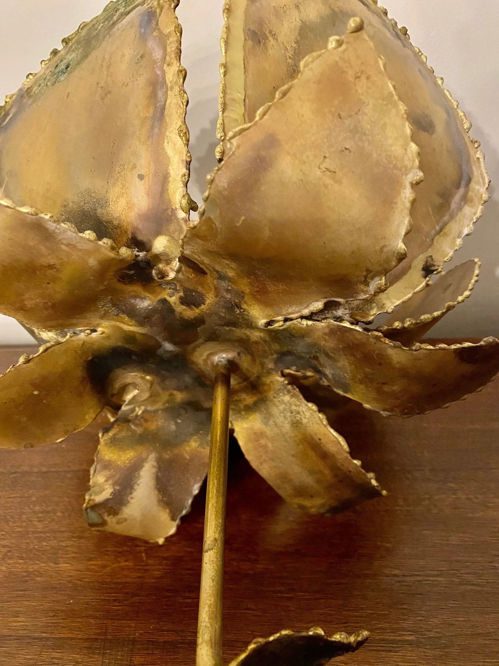 Vintage Mid-Century Friedle Style Torch Cut Floral Sculpture - 10