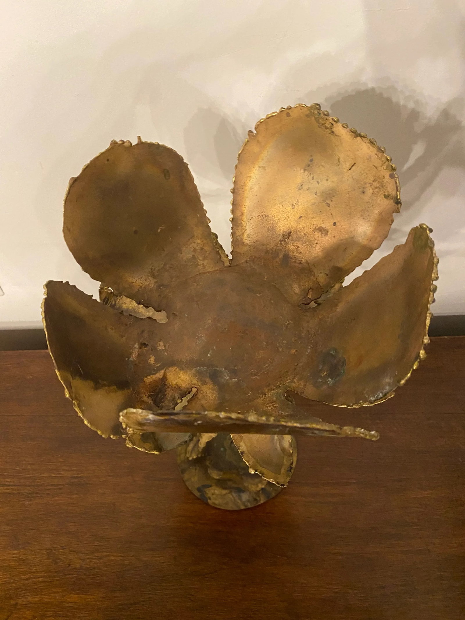 Vintage Mid-Century Friedle Style Torch Cut Floral Sculpture - 3
