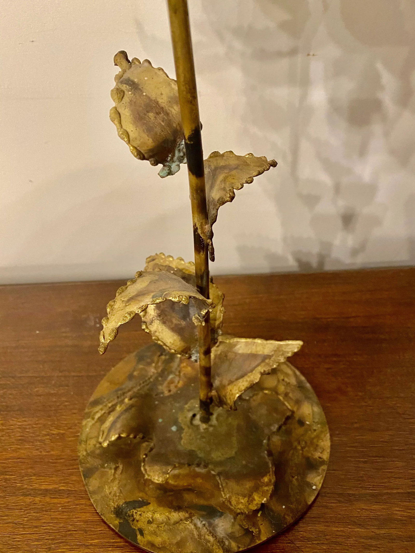Vintage Mid-Century Friedle Style Torch Cut Floral Sculpture - 5