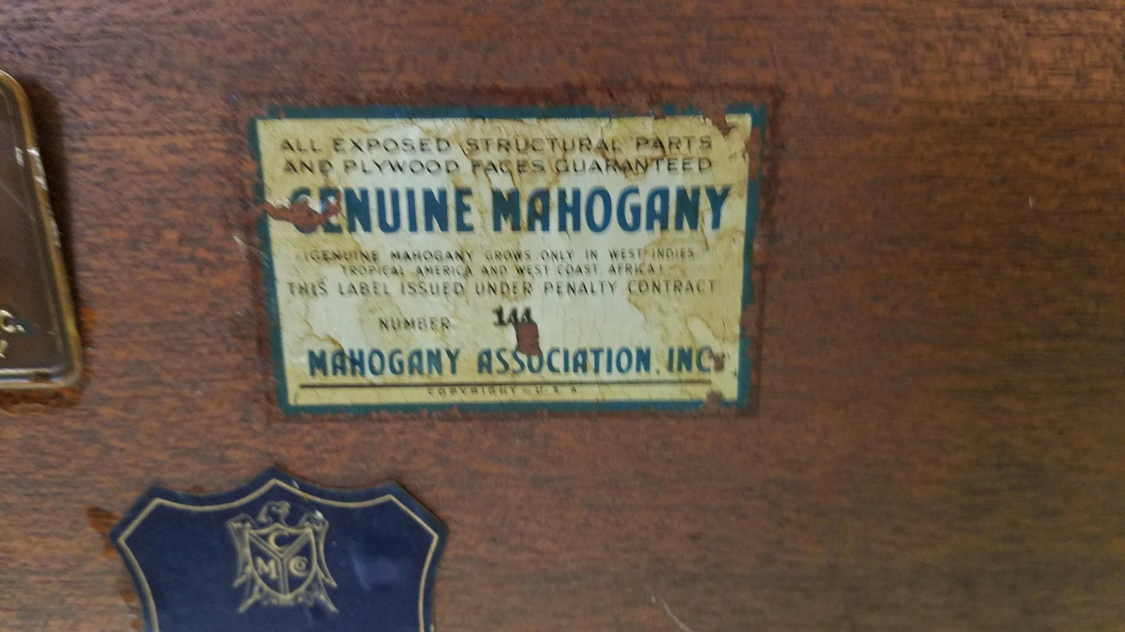 Vintage Mahogany Magazine Holder - 7