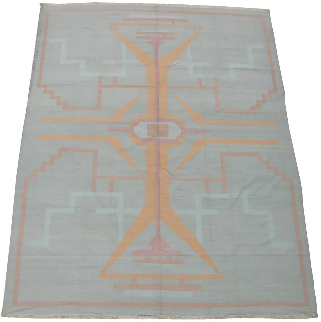 1900s Antique Dhurie Traditional Rug - 4
