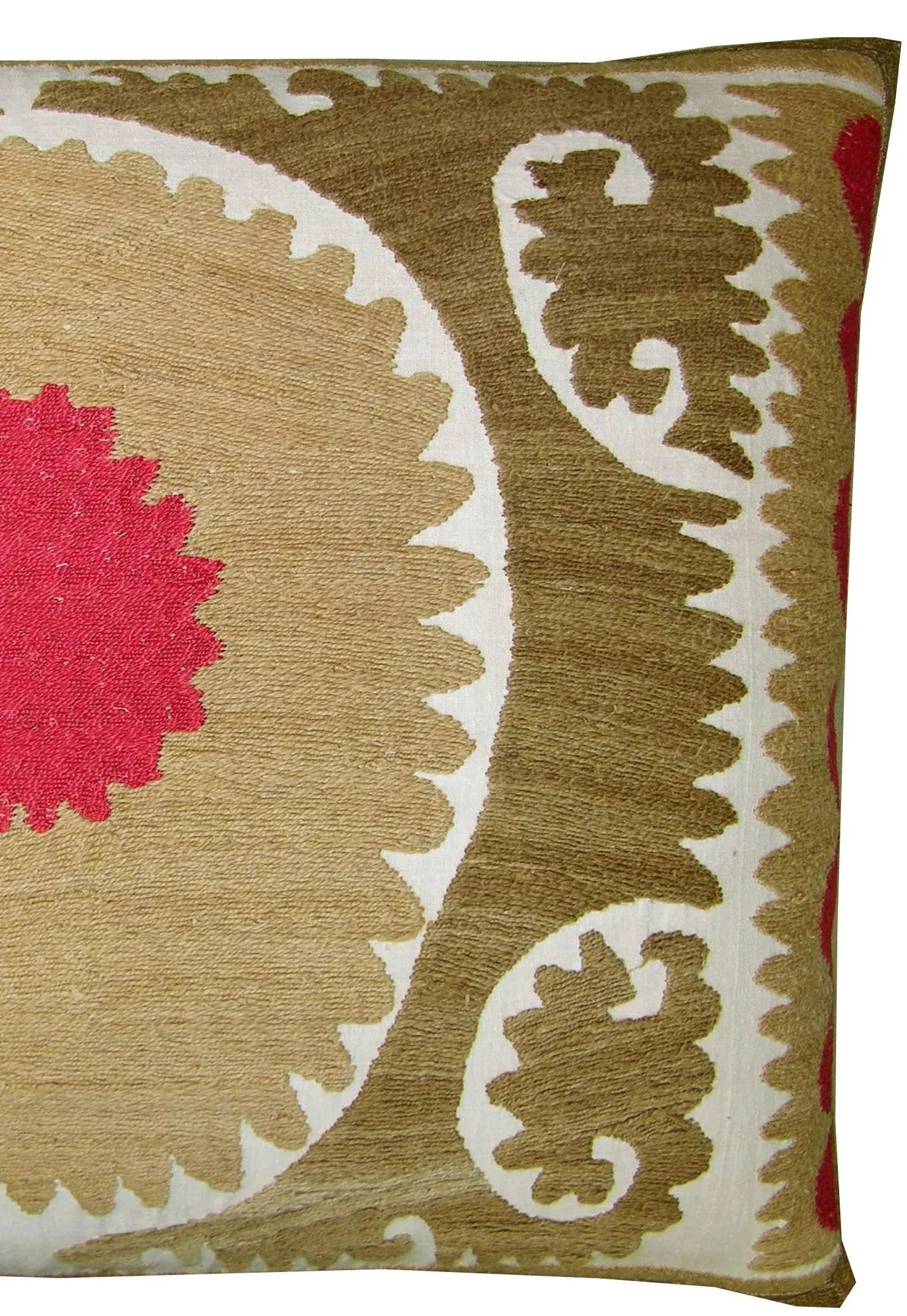 Circa 1920 Antique Suzani Pillow - 8