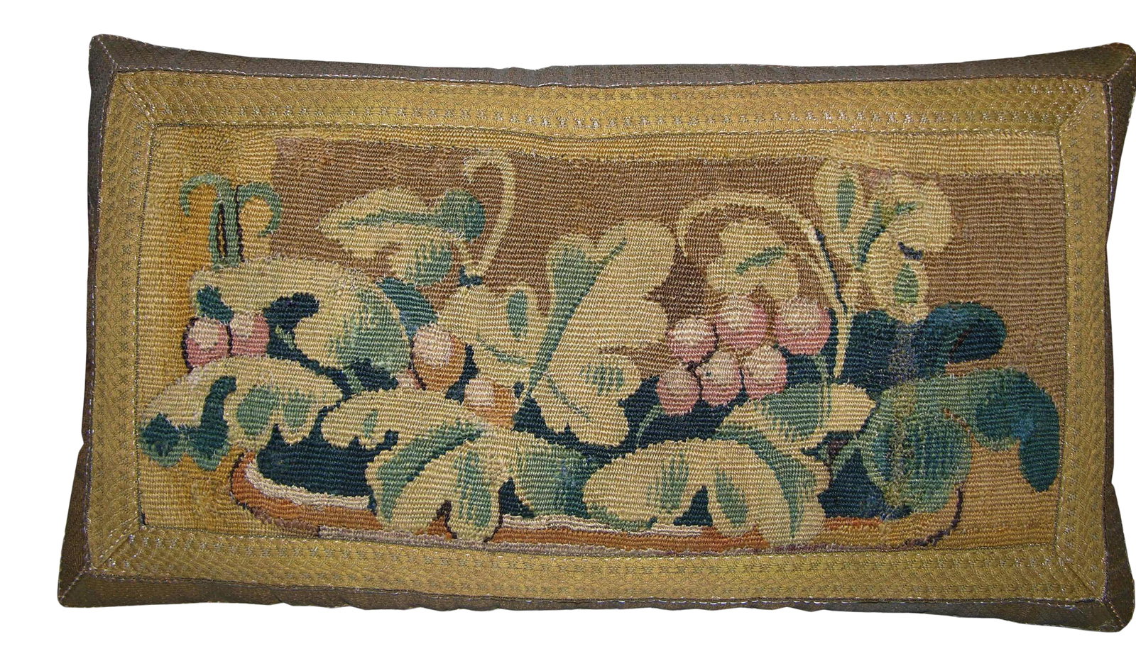 17th Century Antique Flemish Tapestry Pillow: Antique Flemish Tapestry Pillow 17th Century Condition: Alterations: Original Condition Unaltered Imperfections: Some Imperfections Condition Notes: good condition Materials & Techniques: Cotton,