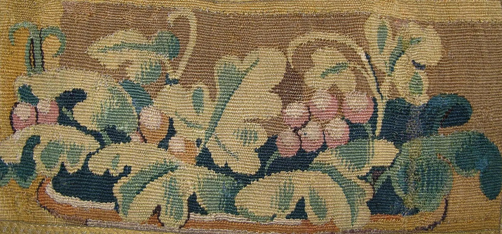 17th Century Antique Flemish Tapestry Pillow - 3