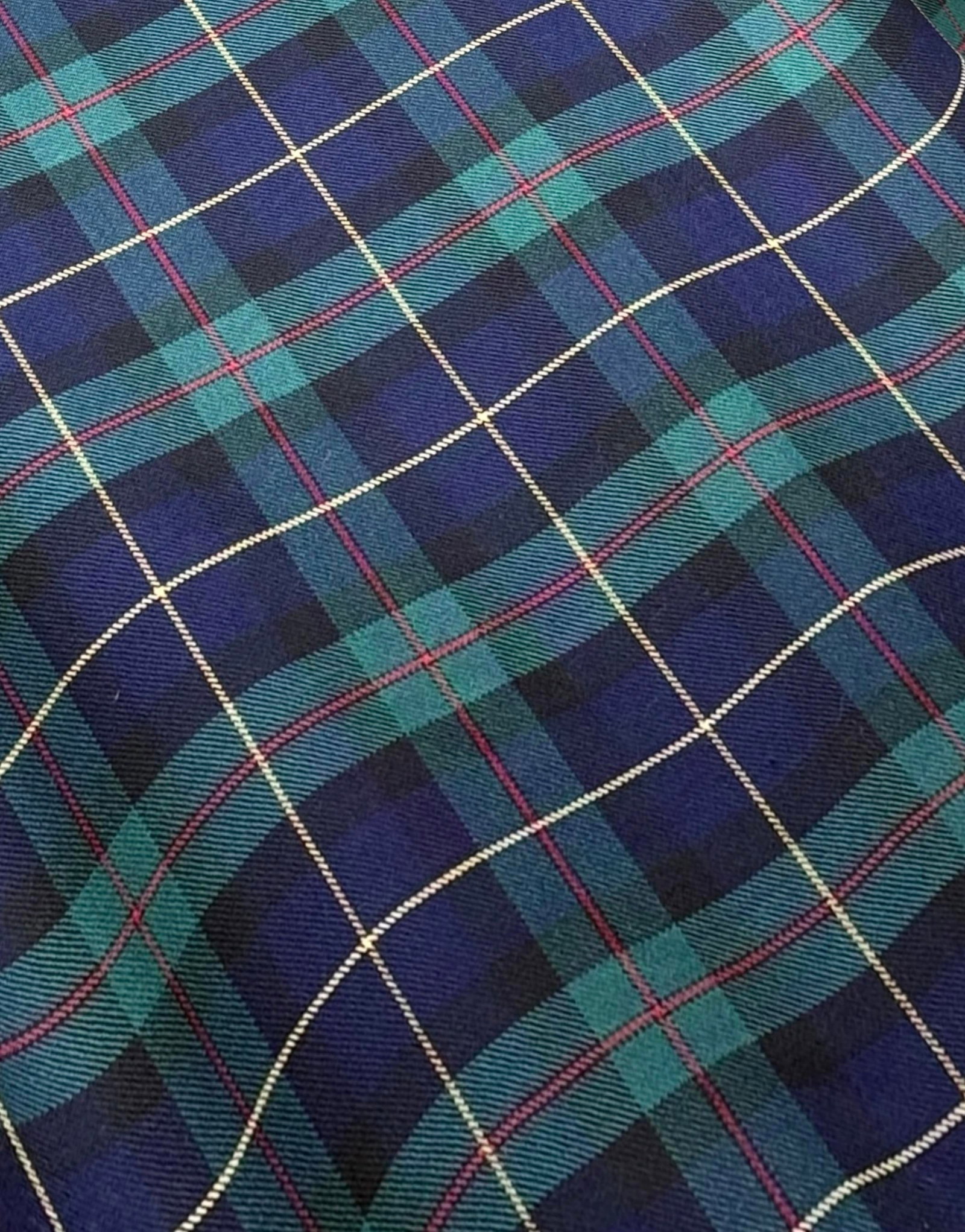 Tartan Plaid Wool Blend Two-Width Curtain Panels With Aged Brass Pole - A Pair - 7