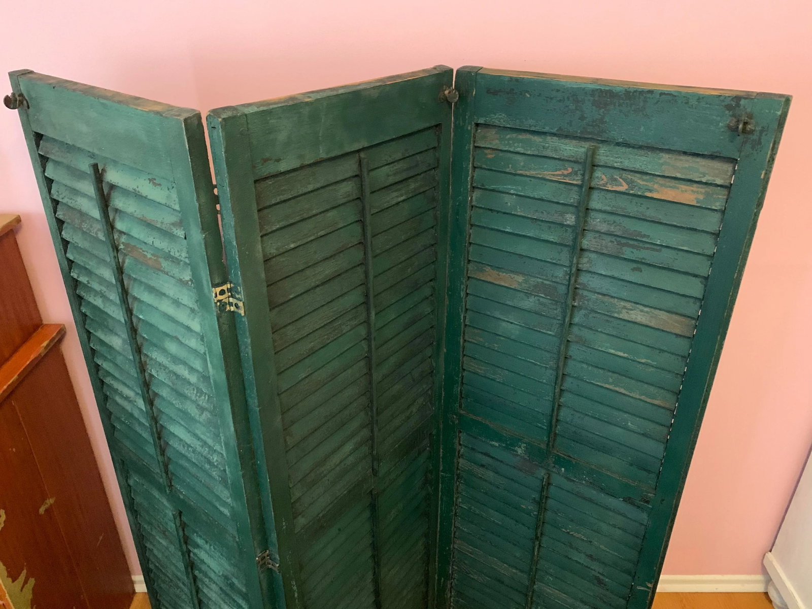 Antique Farmhouse Shutters Room Divider - 5