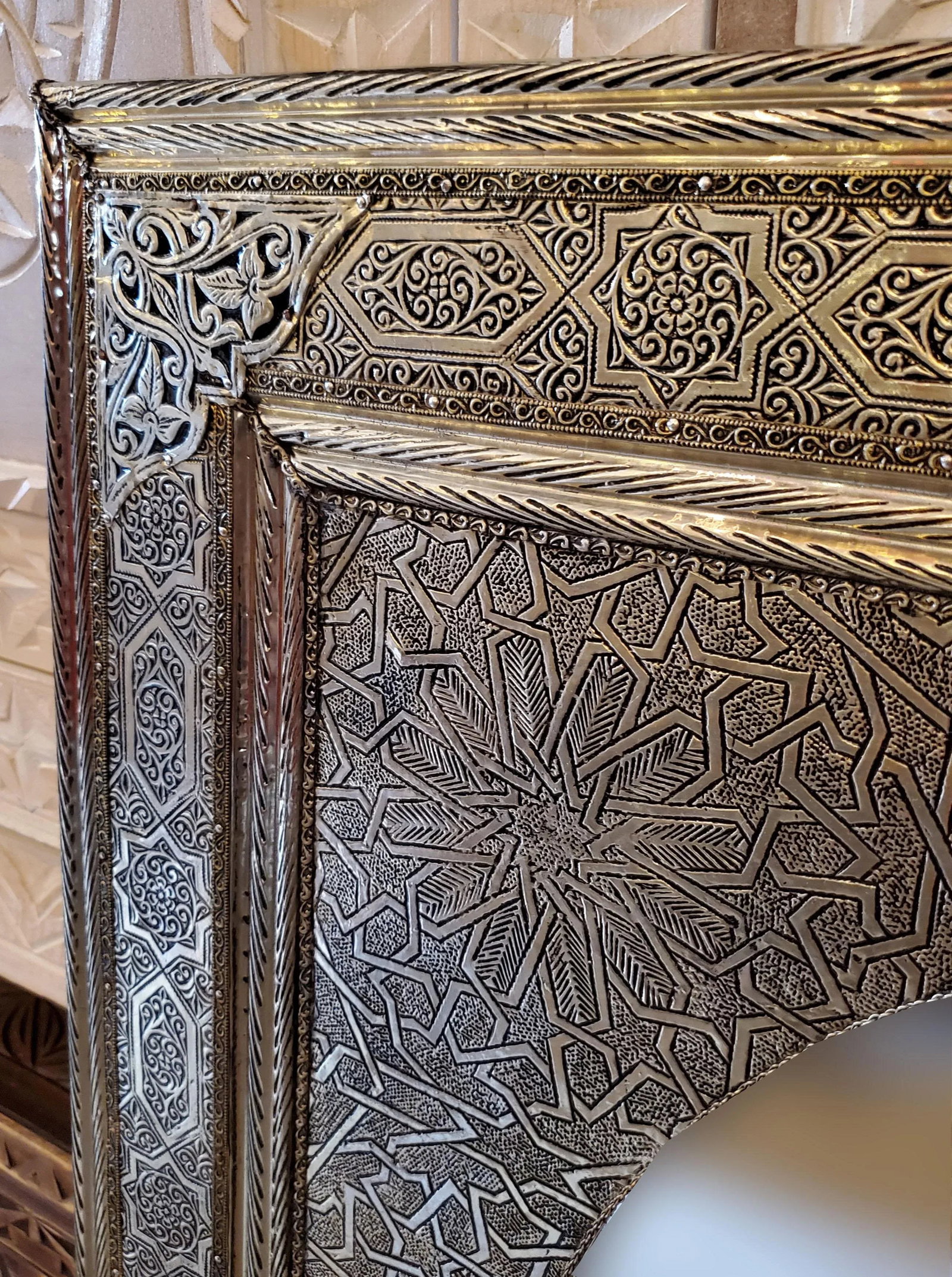 Balet Moroccan Marrakech Metal Inlaid Mirror - 2