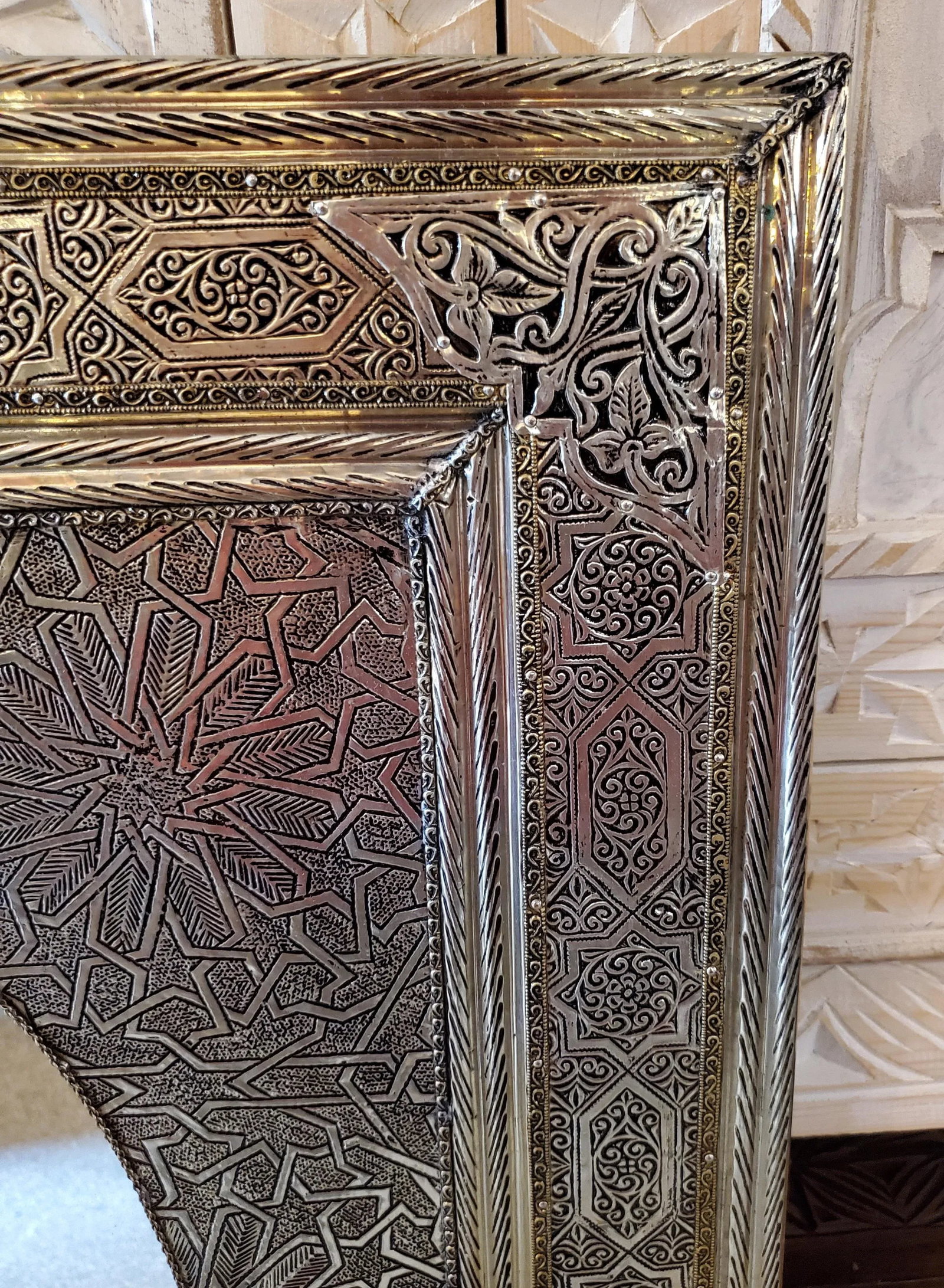 Balet Moroccan Marrakech Metal Inlaid Mirror - 5