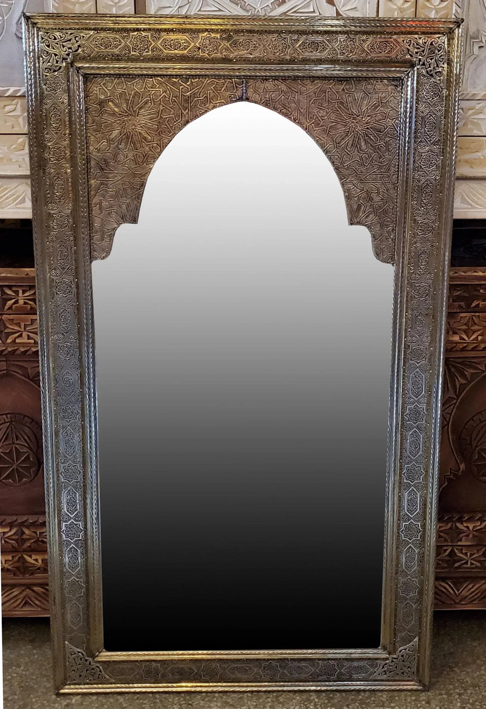 Balet Moroccan Marrakech Metal Inlaid Mirror - 6