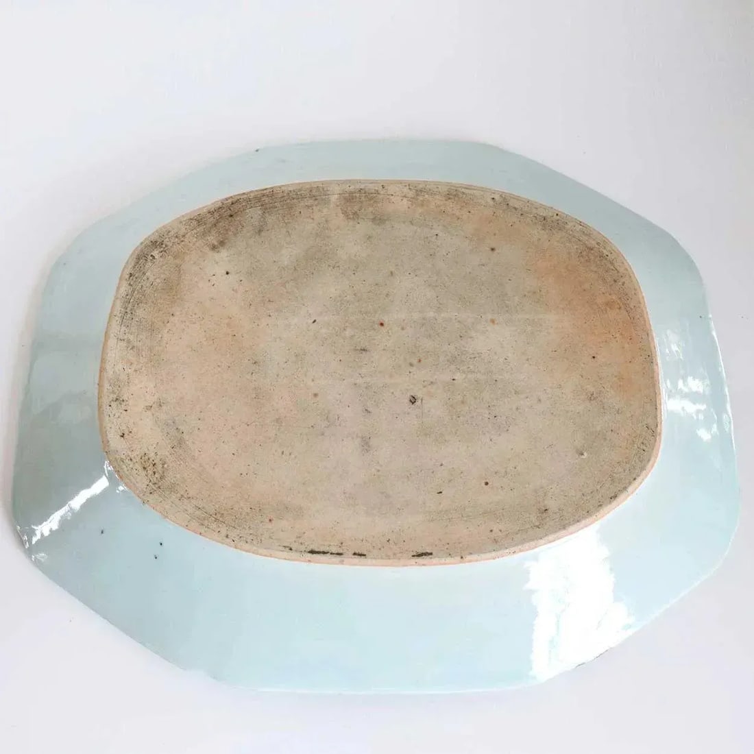 Chinese Export Blue & White Canton Porcelain Platter - 4