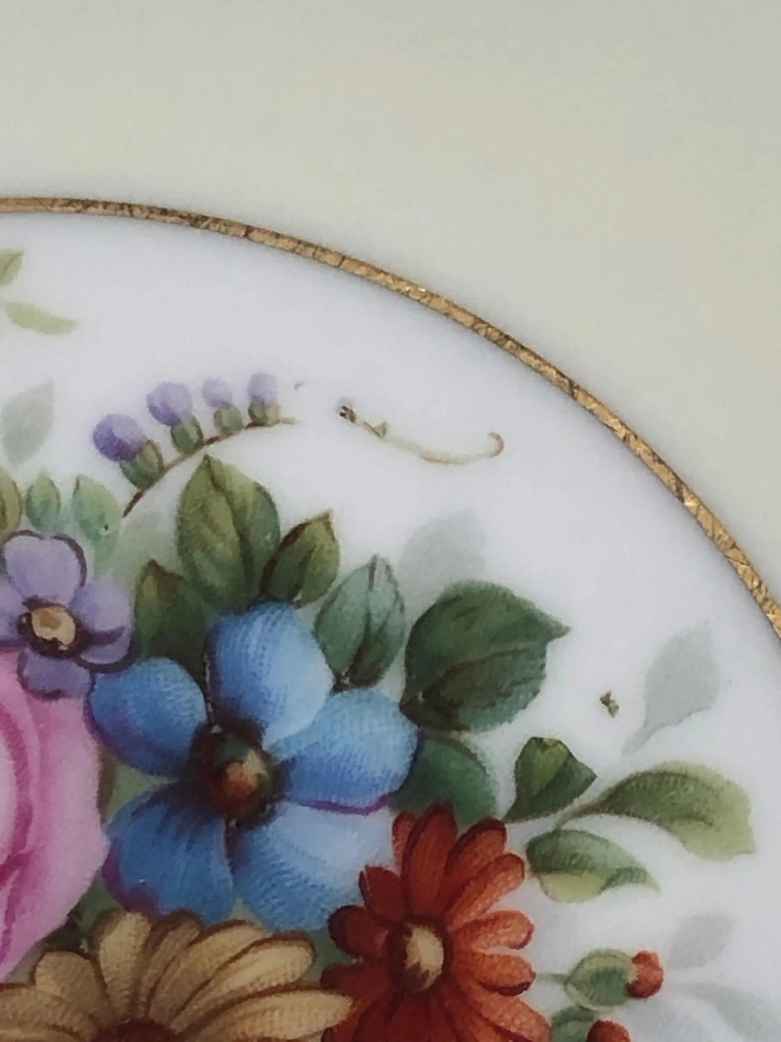 Heinrich & Co. Selb Floral Gold Encrusted Service Plates - Set of 11 - 3